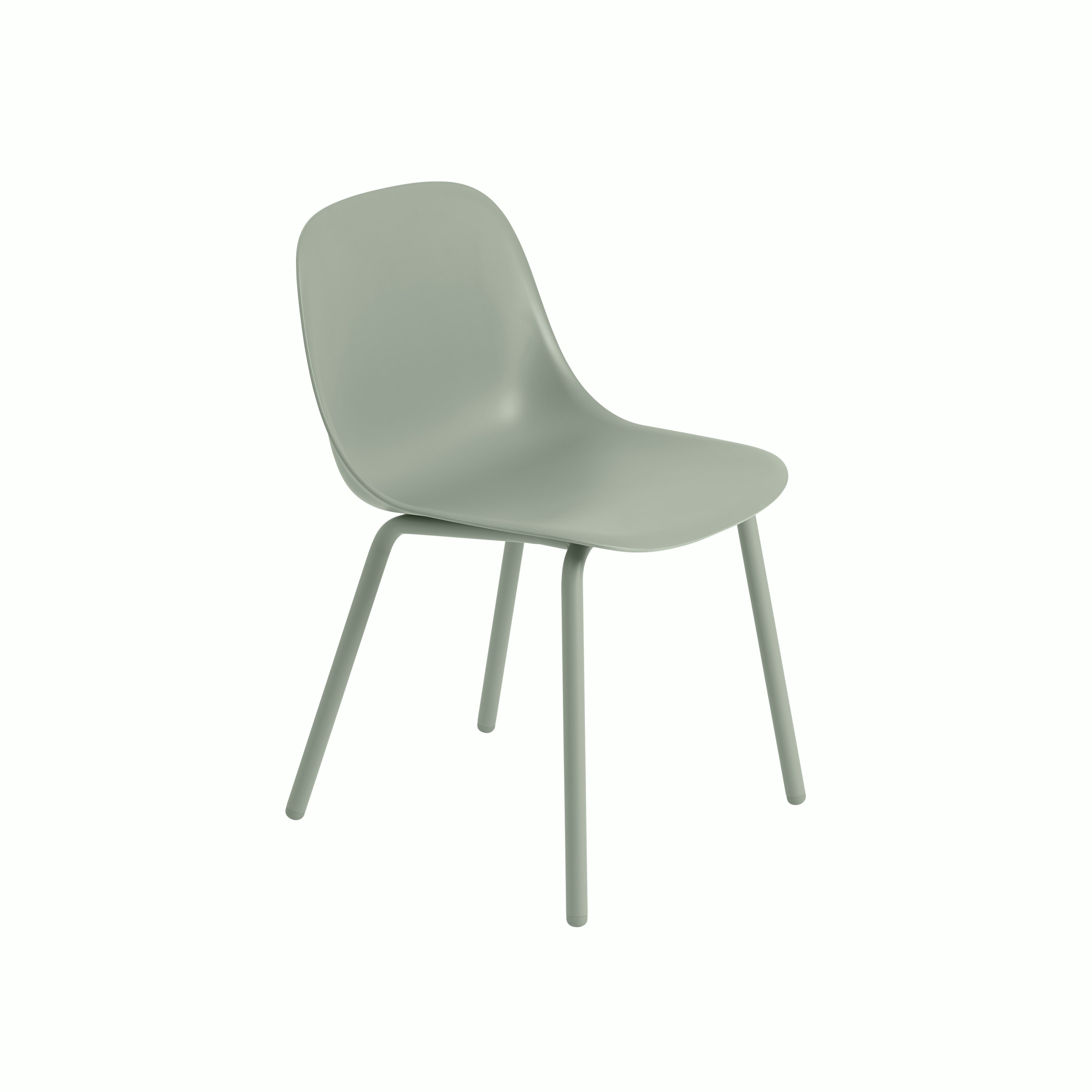 Fiber outdoor side chair dusty green