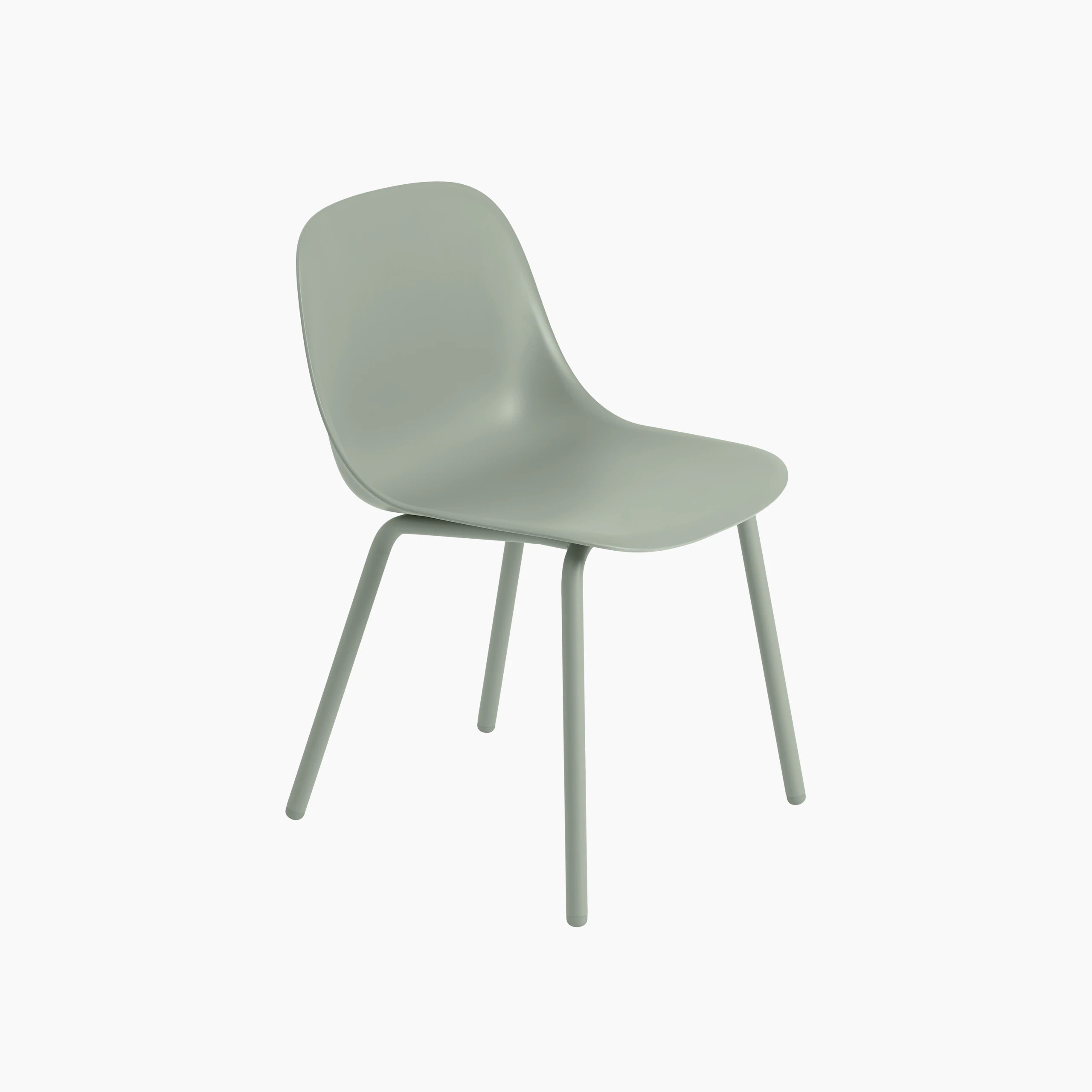 Fiber outdoor side chair dusty green