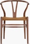 CH24 Wishbone Chair Leather Seat 