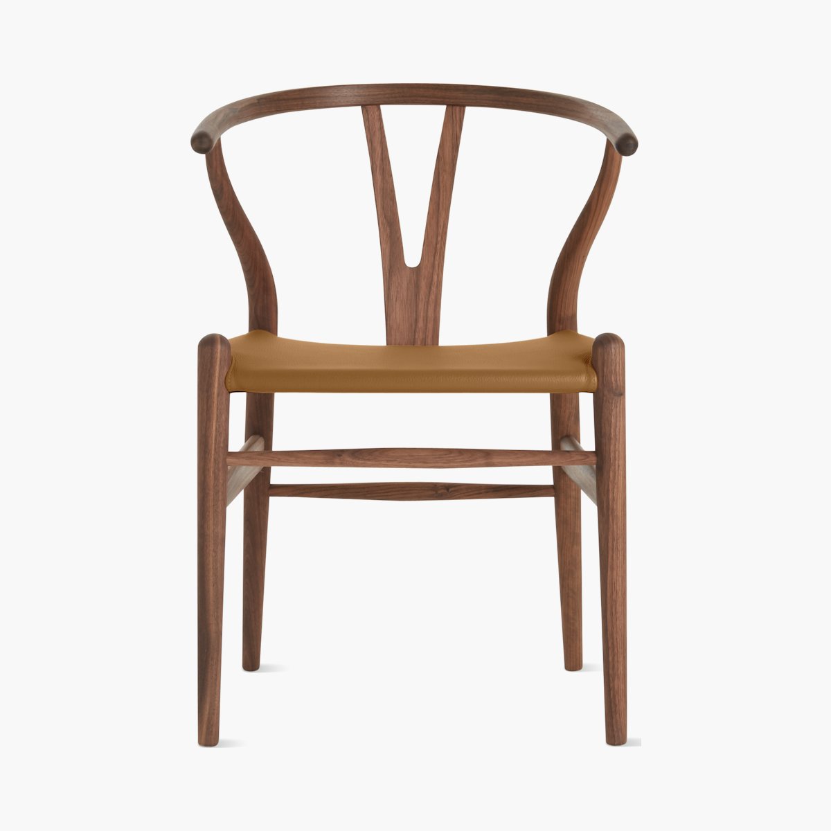 CH24 Wishbone Chair Leather Seat 