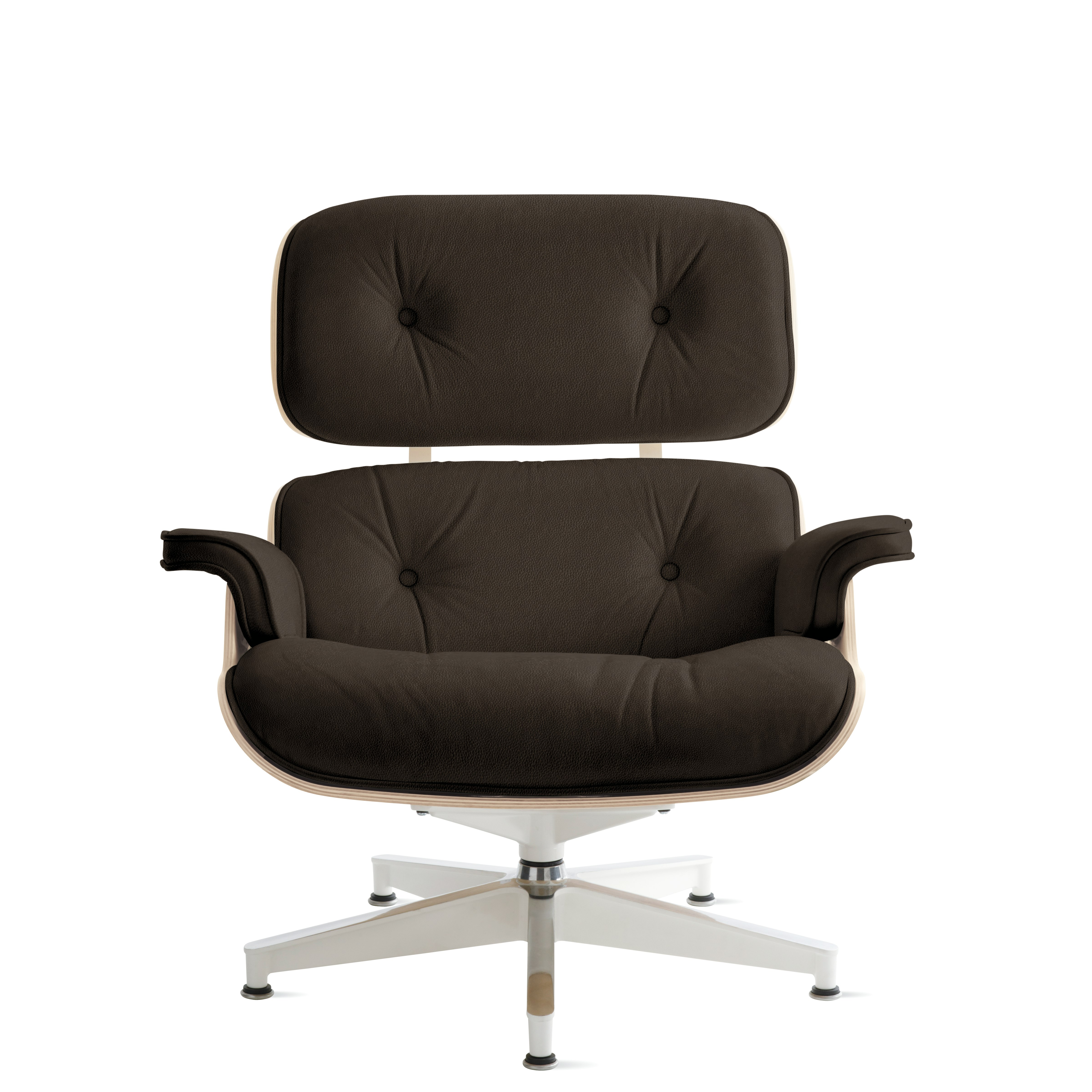 Eames Lounge Chair in Prone and Stow leathers
