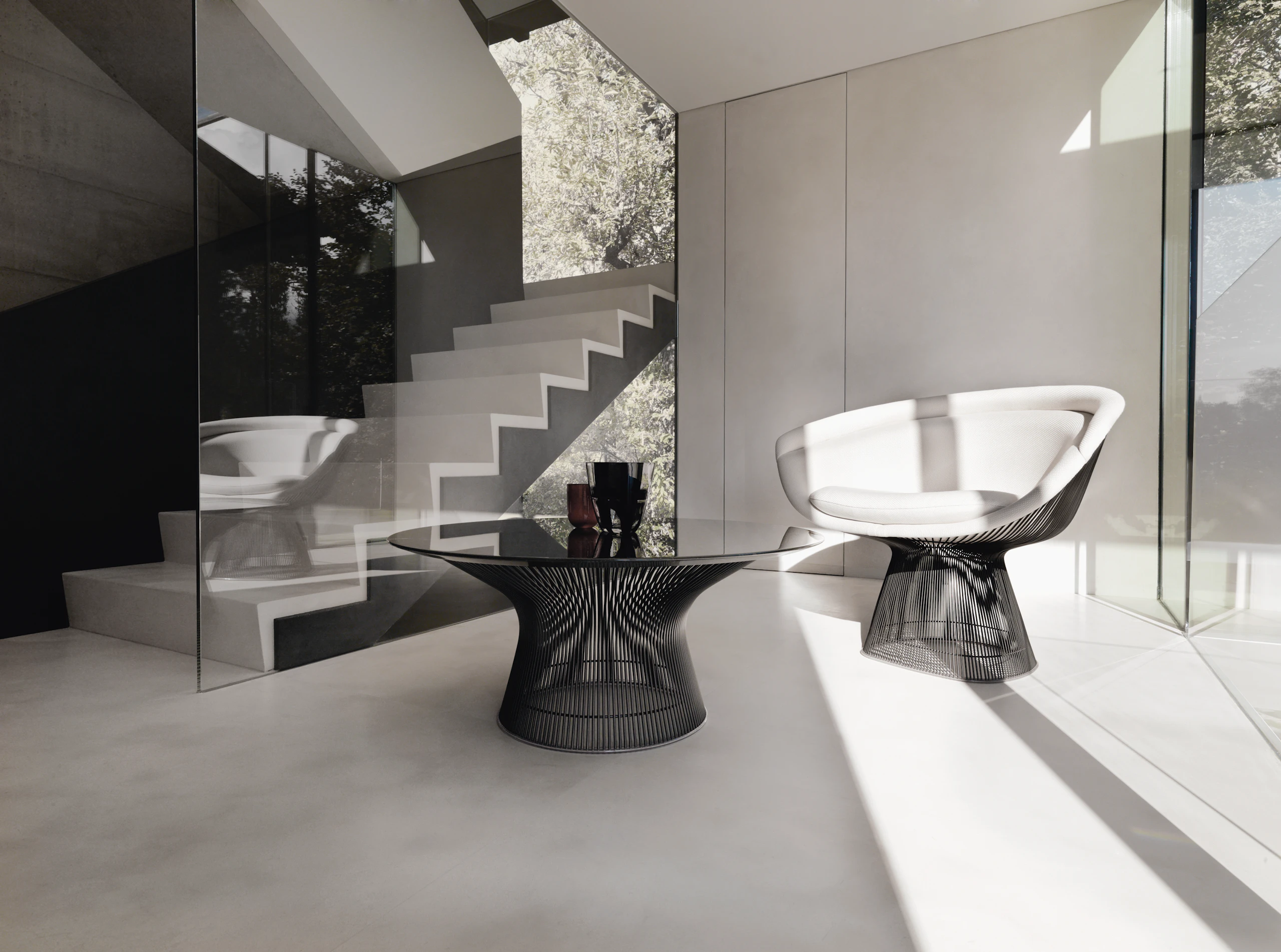 Platner Lounge Chair, Platner Coffee Table