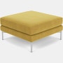 Divina Ottoman -  Knoll Velvet, Amarillo