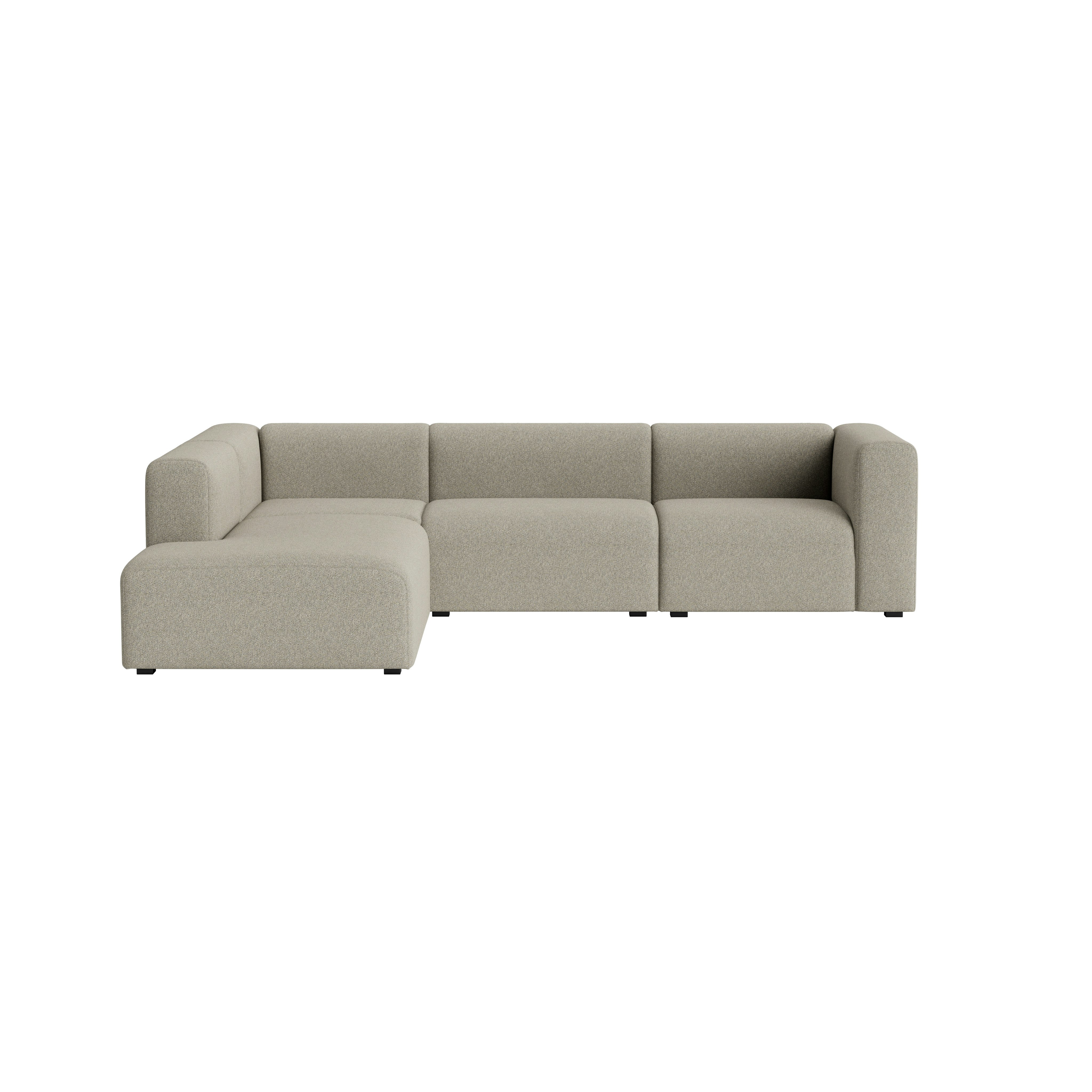 Mags L-Shaped Sectional - Left, Loft, 200 Cobblestone