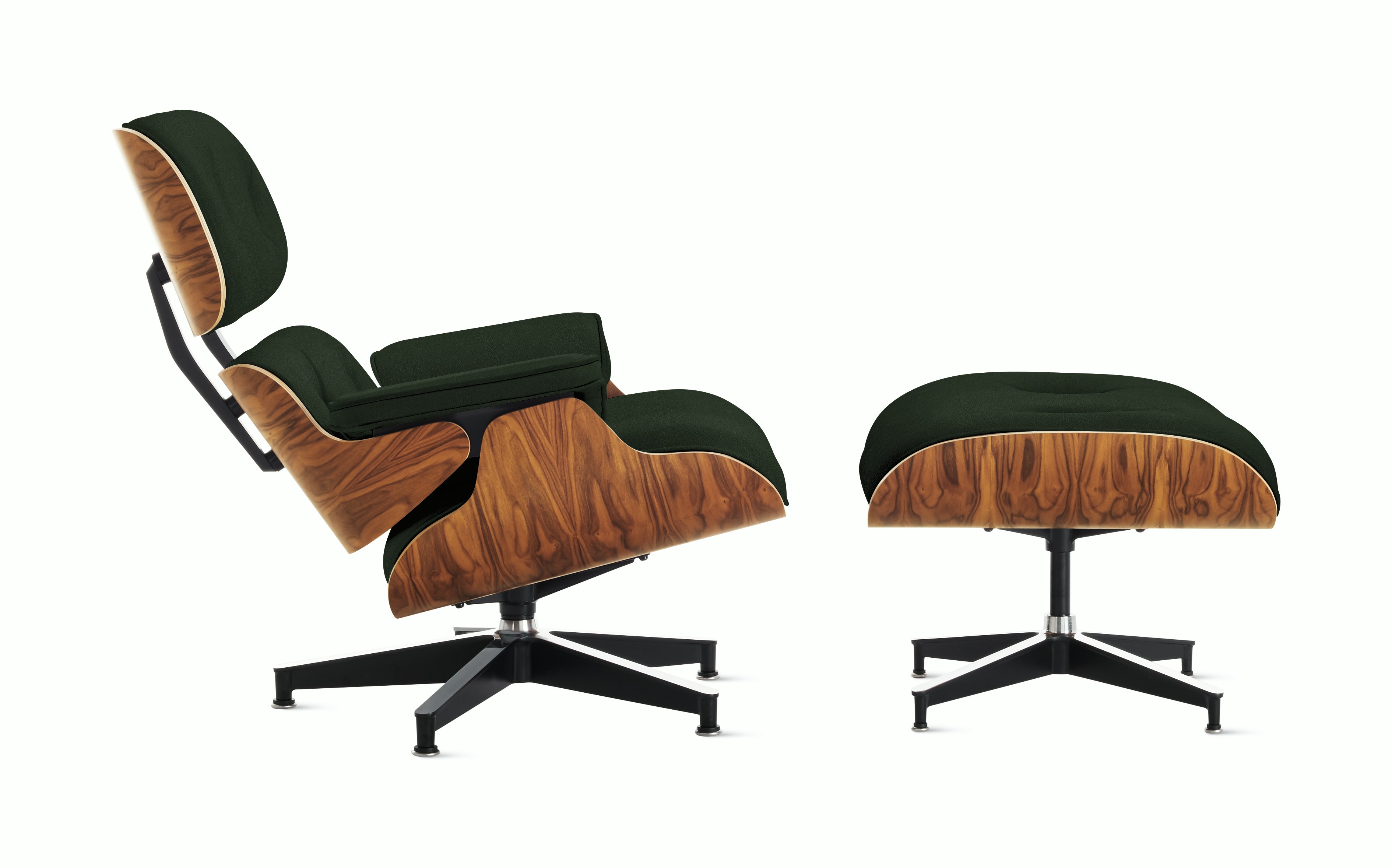 Eames Lounge and Ottoman in Prone and Stow leathers