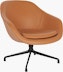 A sand About A Lounge 81 Swivel Chair with low back viewed from an angle