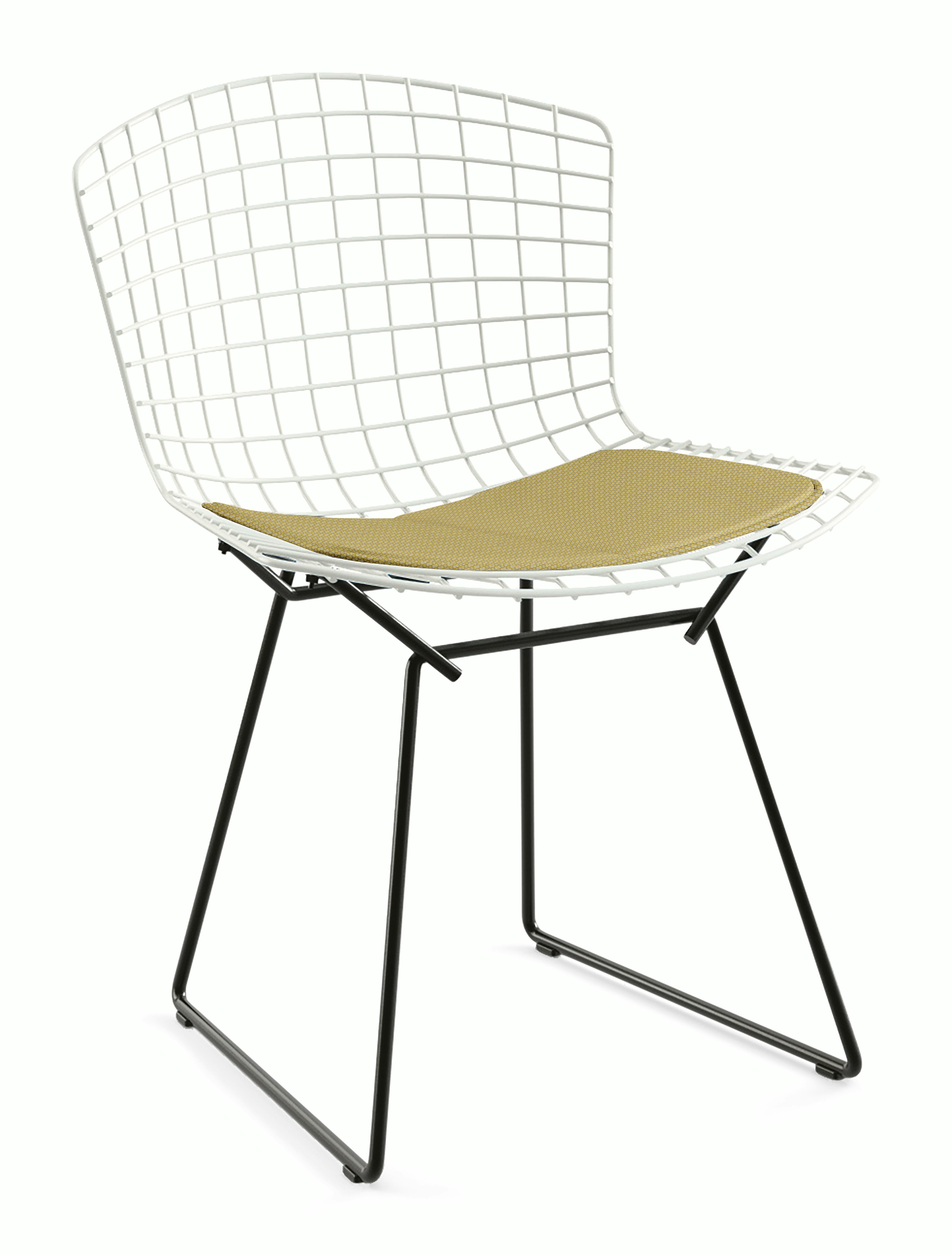 Bertoia Two-Tone Side Chair with Seat Pad