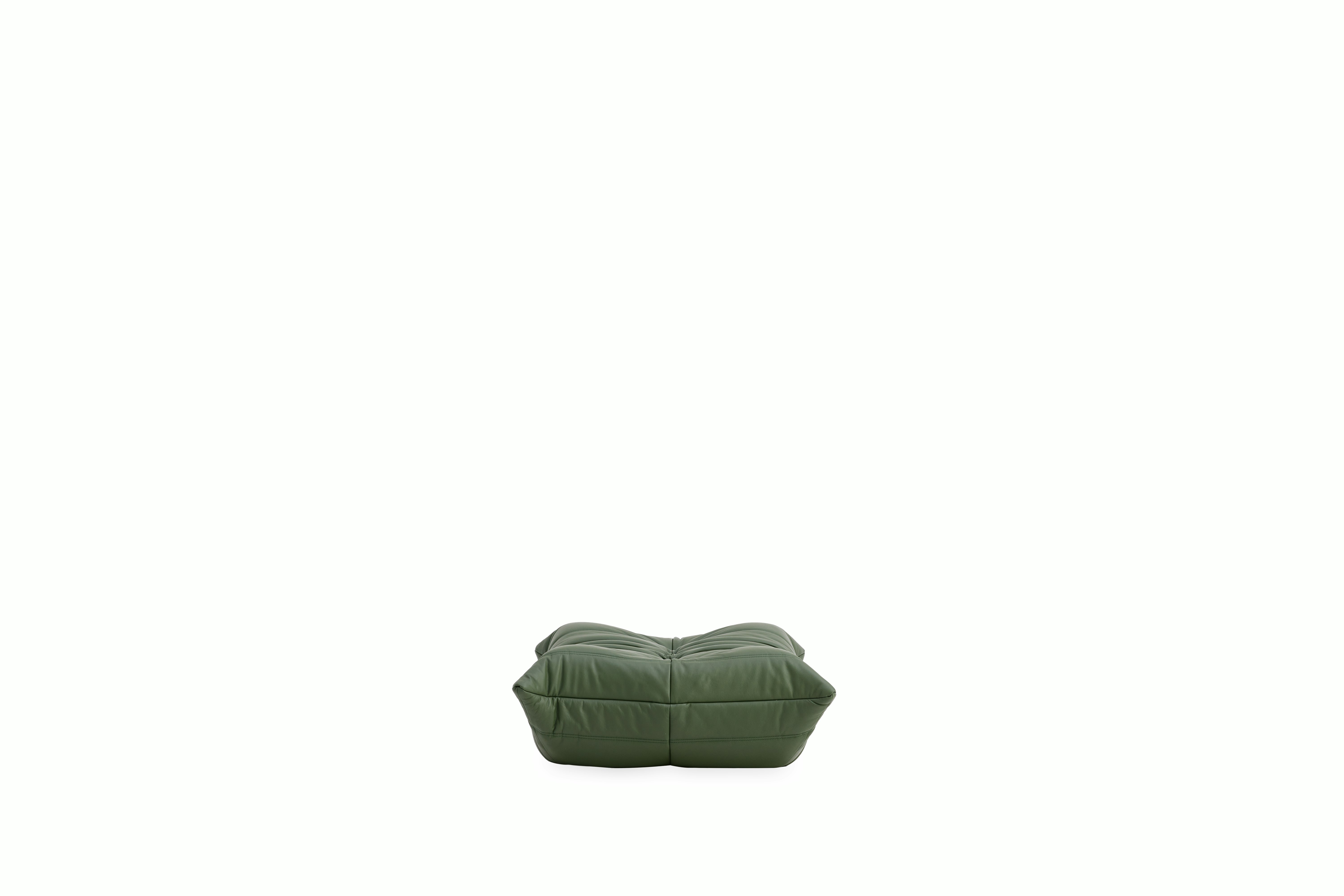 TOGO Ottoman - Opera Leather,  olive