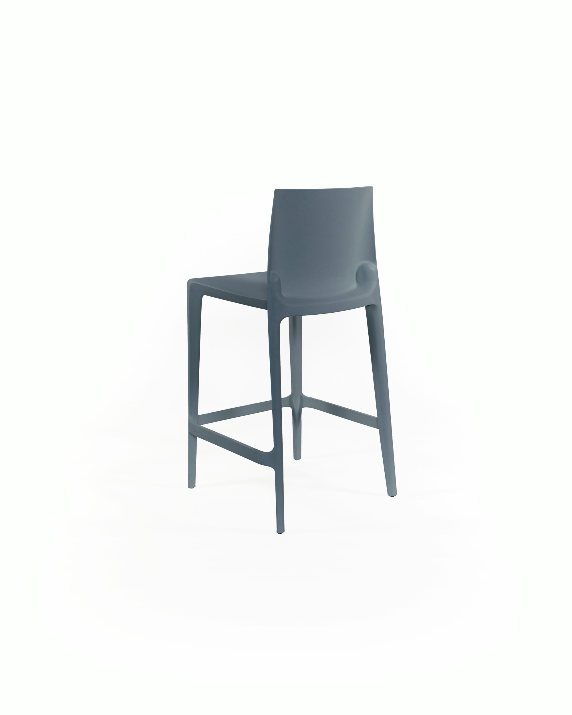 Bellini Stool - Set of 2 - Counter Height, Dark Grey