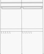 String Closet Shelving 23 Deluxe/Purse and Shirt/Simple - 2 Bays - 32" Wide Shelves