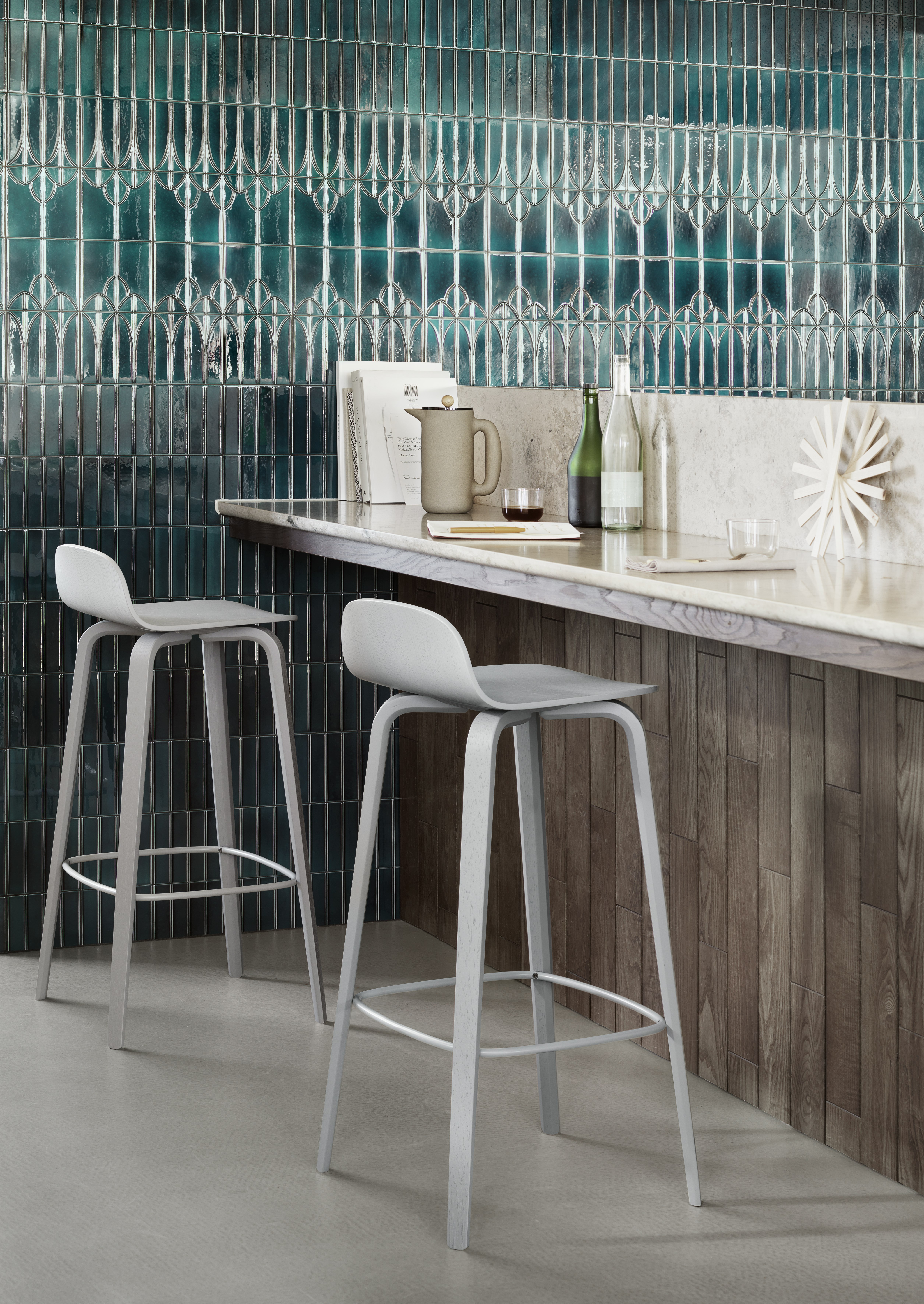 Visu Bar Stool Grey