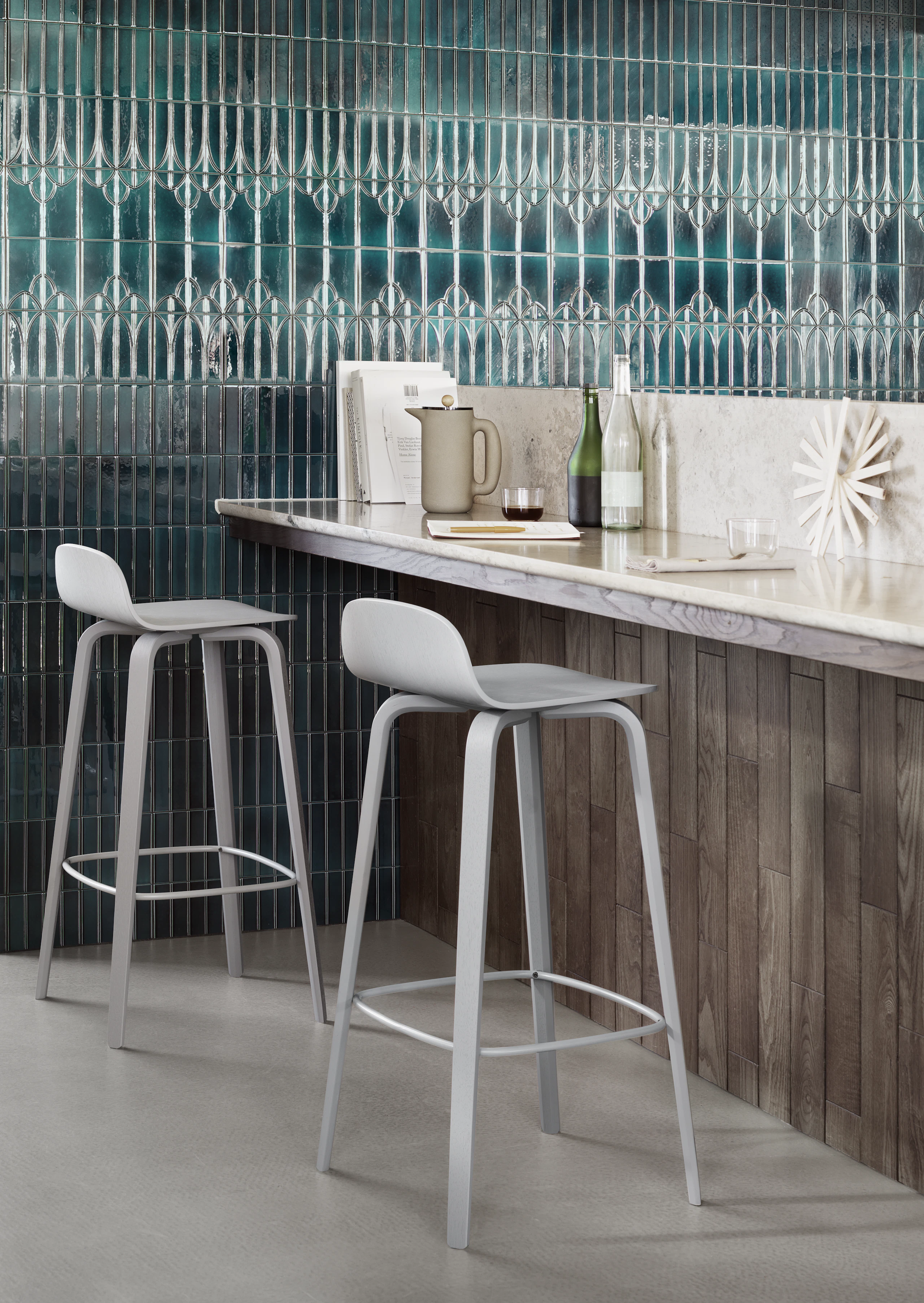 Visu Bar Stool Grey