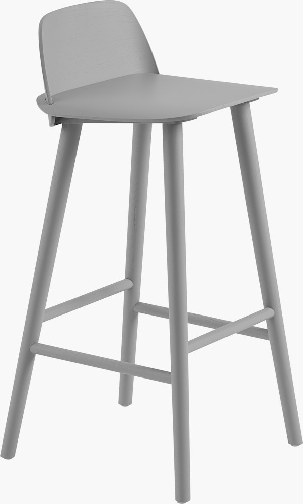Nerd bar stool h75cm grey Muuto 5000x5000 hi res
