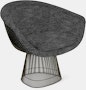Platner Lounge Chair - Metallic Bronze,  Prestini,  Black and White
