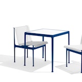 1966 Dining Armless Chair and Square Dining Table in Blue 1966 Collection Dining Armless Chair Square Dining Table blue Richard Schultz patio outdoor furniture