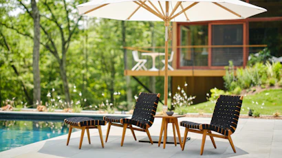 Risom Outdoor Lounge Chair