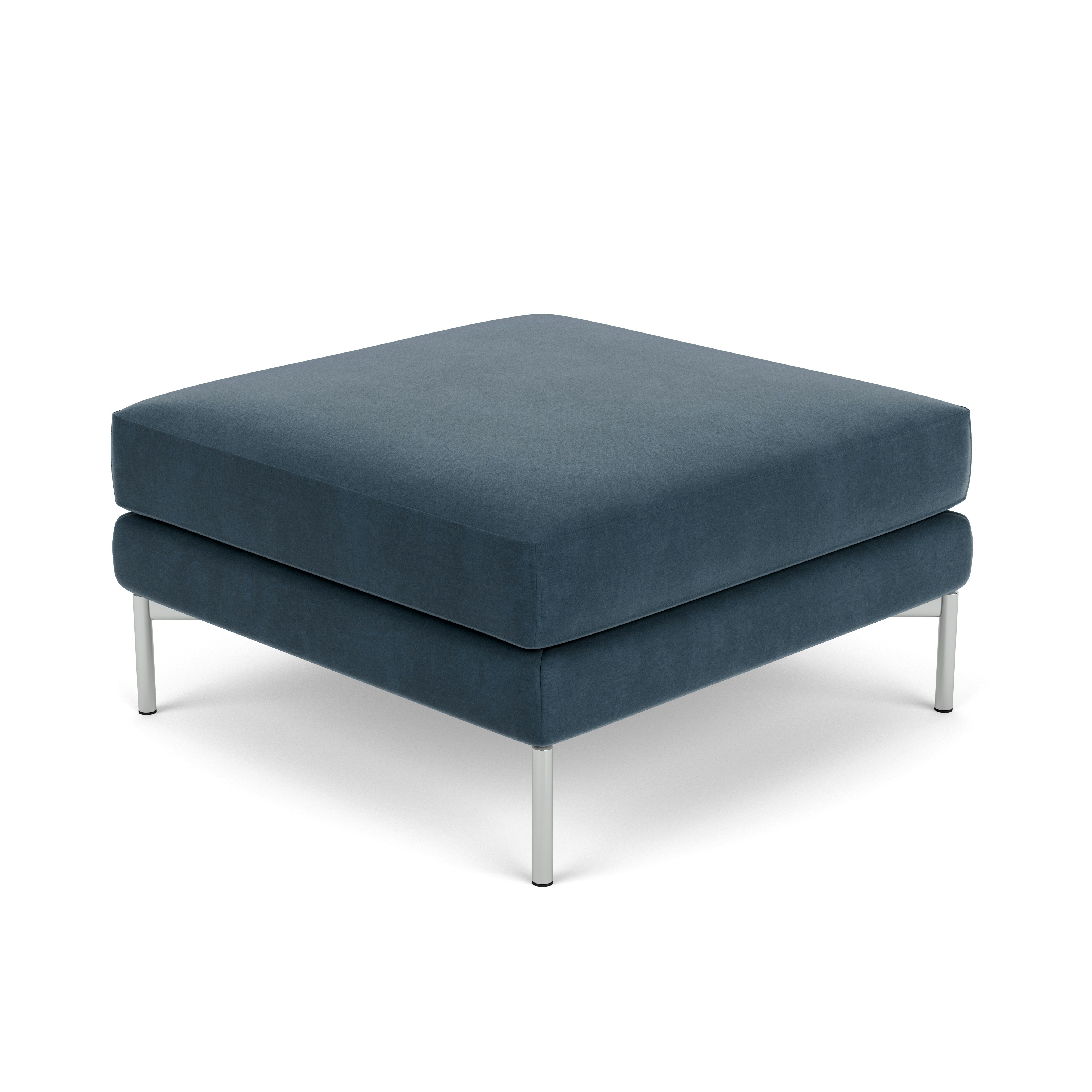 Divina Ottoman - Knoll Velvet,  Marina