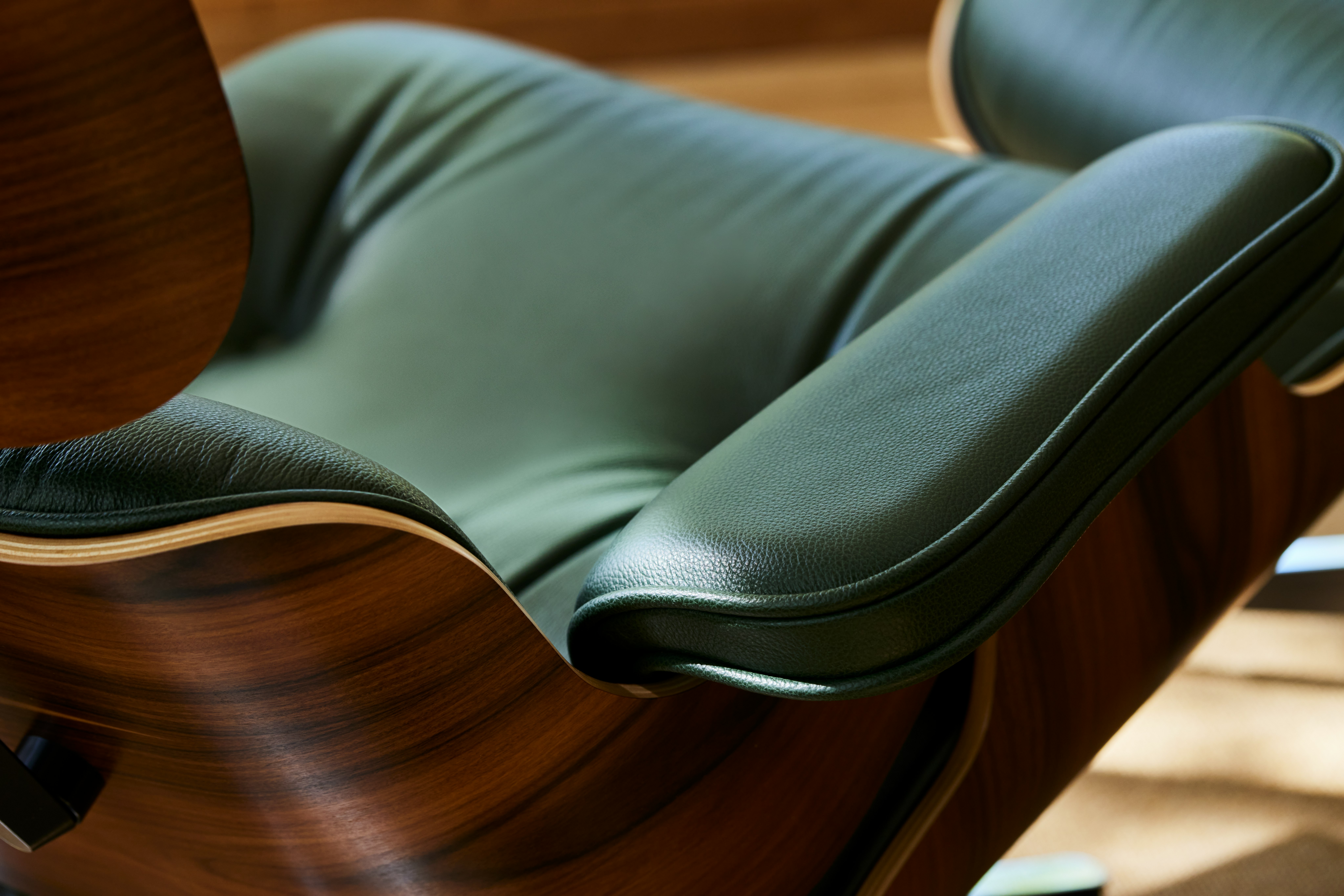 Eames Lounge Chair and Ottoman detail
