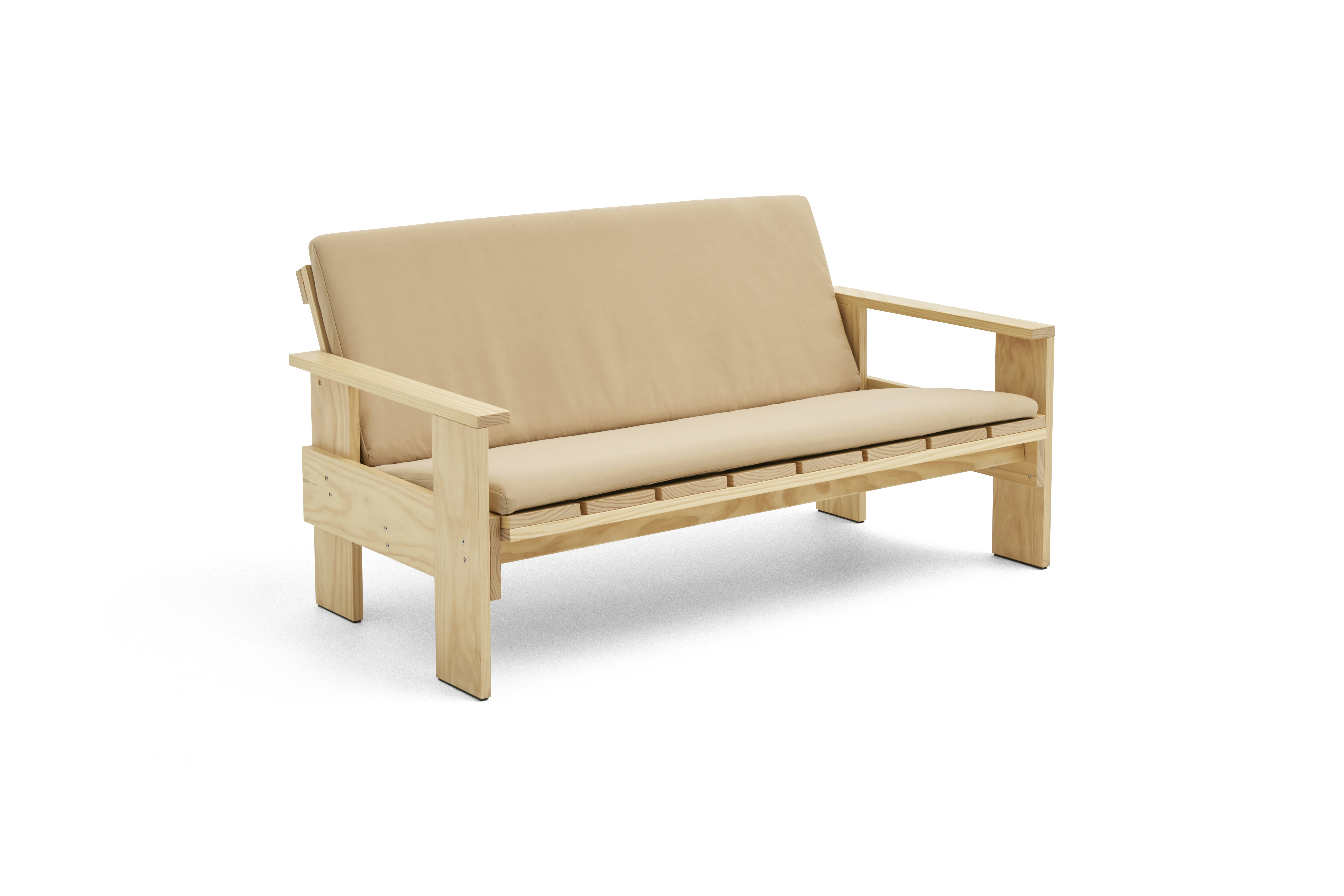 Crate Lounge Sofa Folded Cushion  - Cream