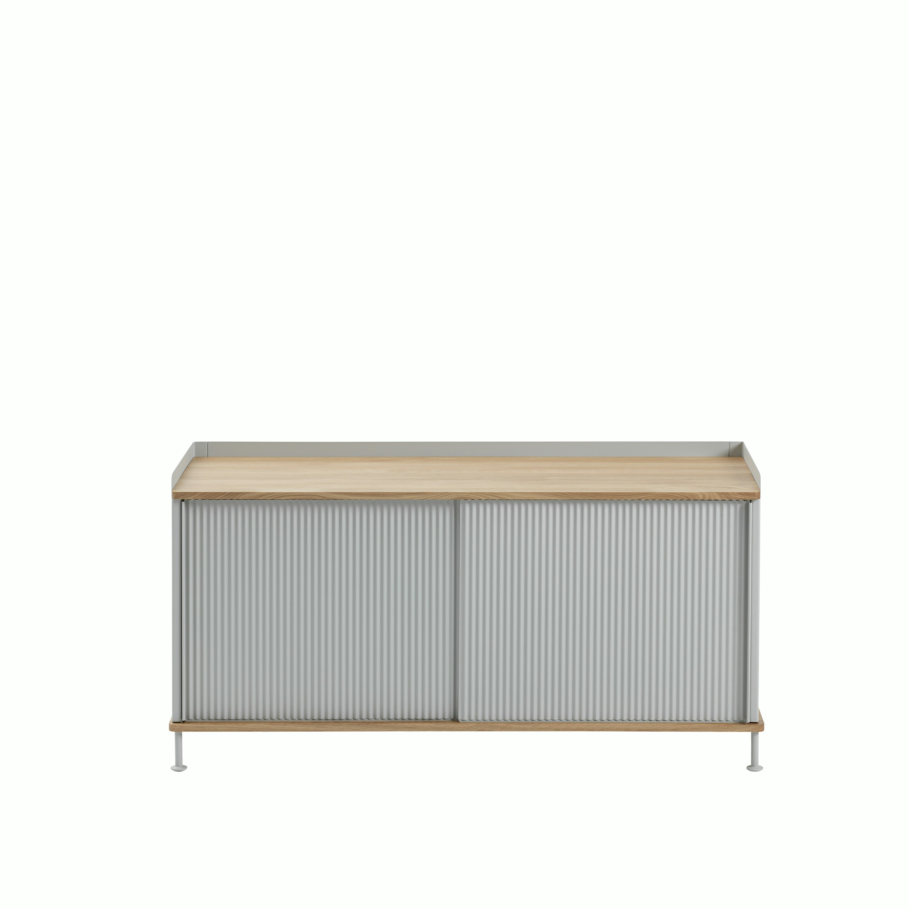 Enfold Sideboard low oak grey front