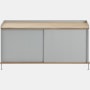 Enfold Sideboard low oak grey front