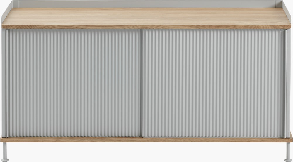 Enfold Sideboard low oak grey front