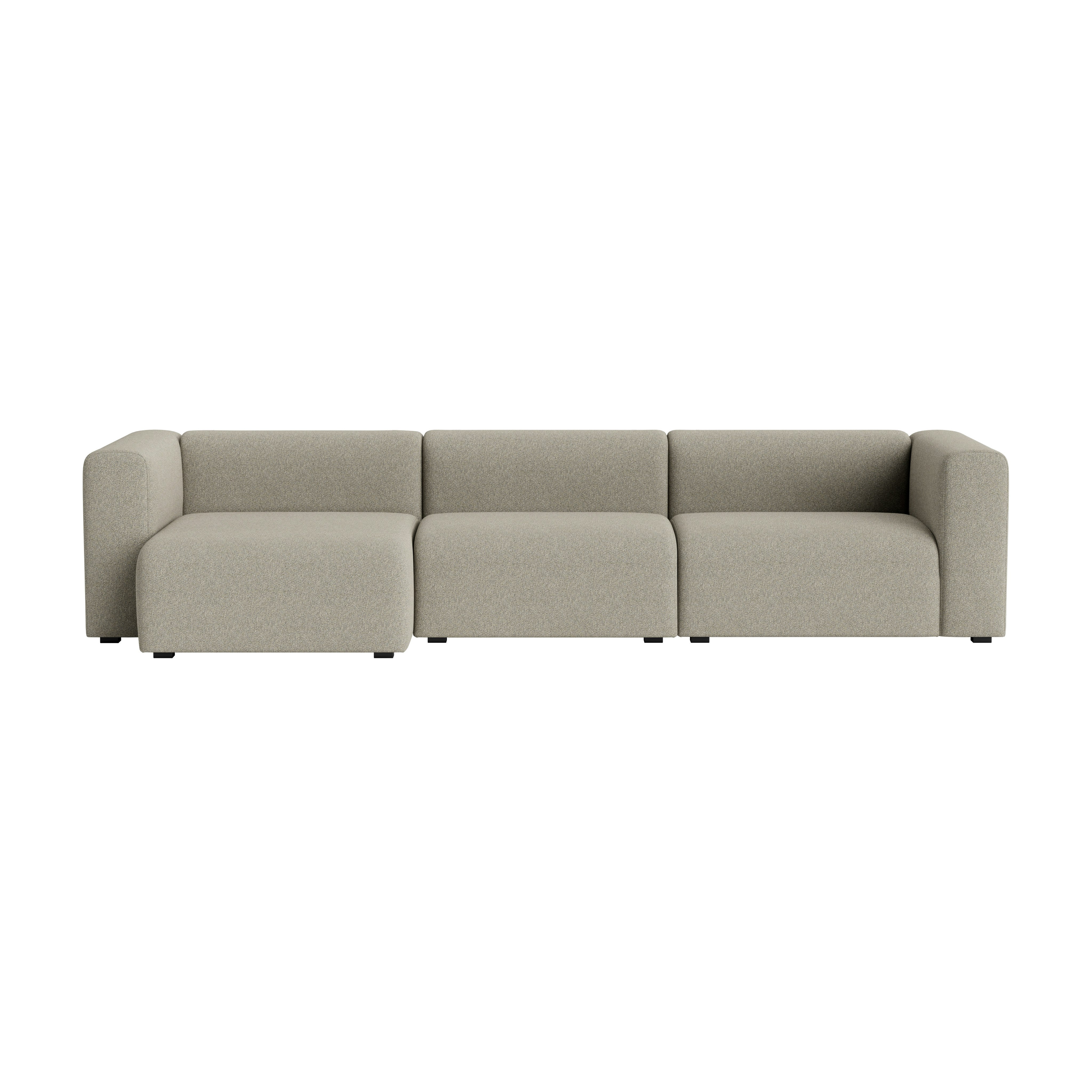 Mags Wide Chaise Sectional - Left, Loft, 200 Cobblestone
