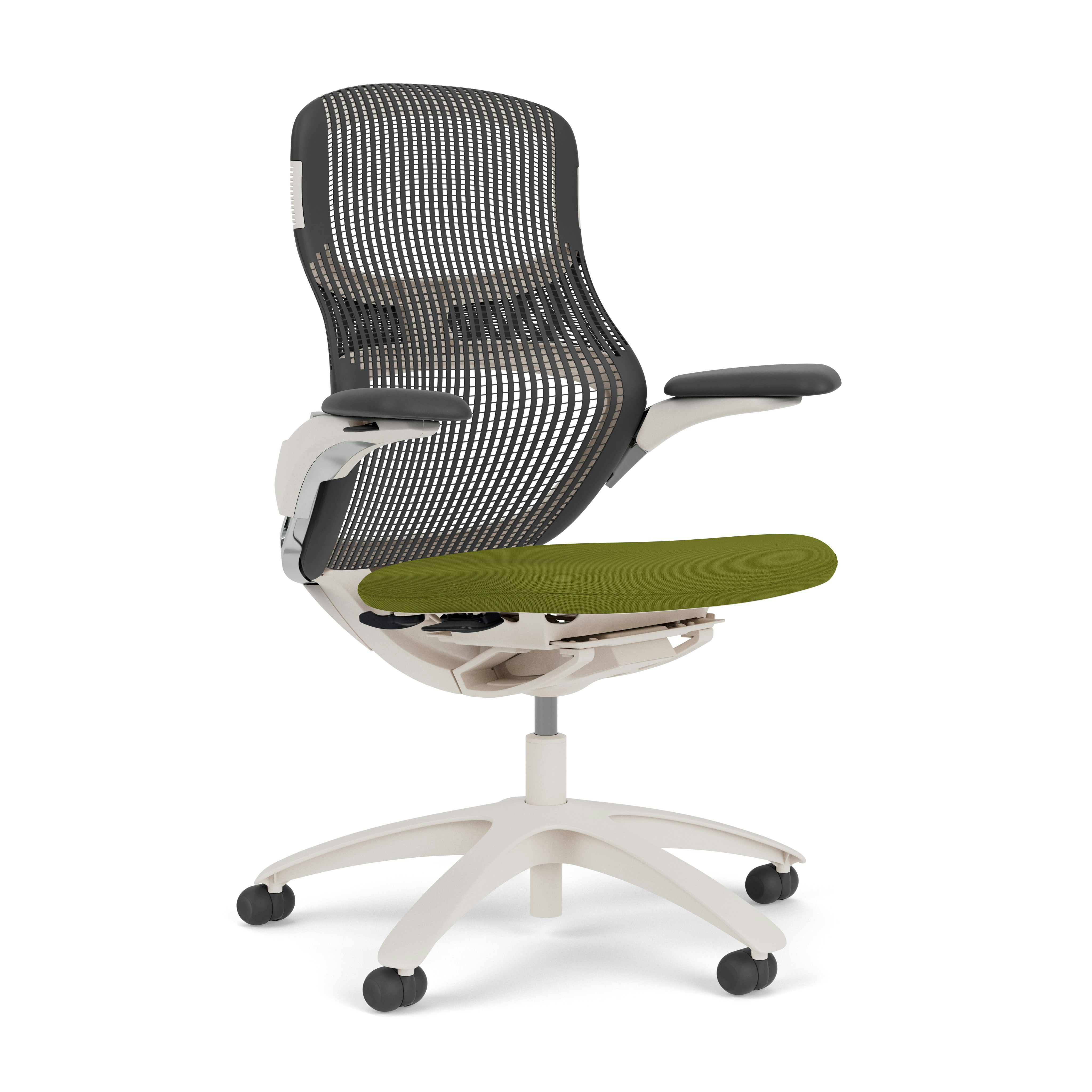 Generation Chair - Light, High Performance, Storm, Generation, Lemongrass, Plastic Standard, Hard Wheel