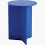 Wood Slit Side Table Wood Slit Side Table, Blue