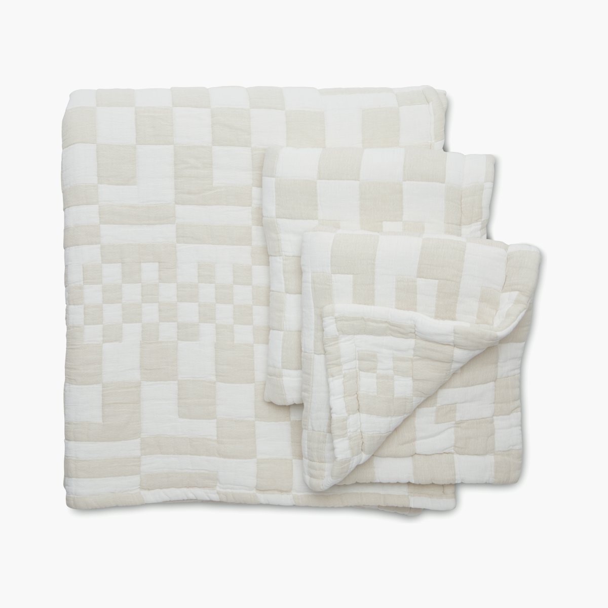 Dusen Dusen Check Bedding Dusen Dusen Beige Check Bedding