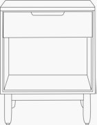 Raleigh Bedside Table