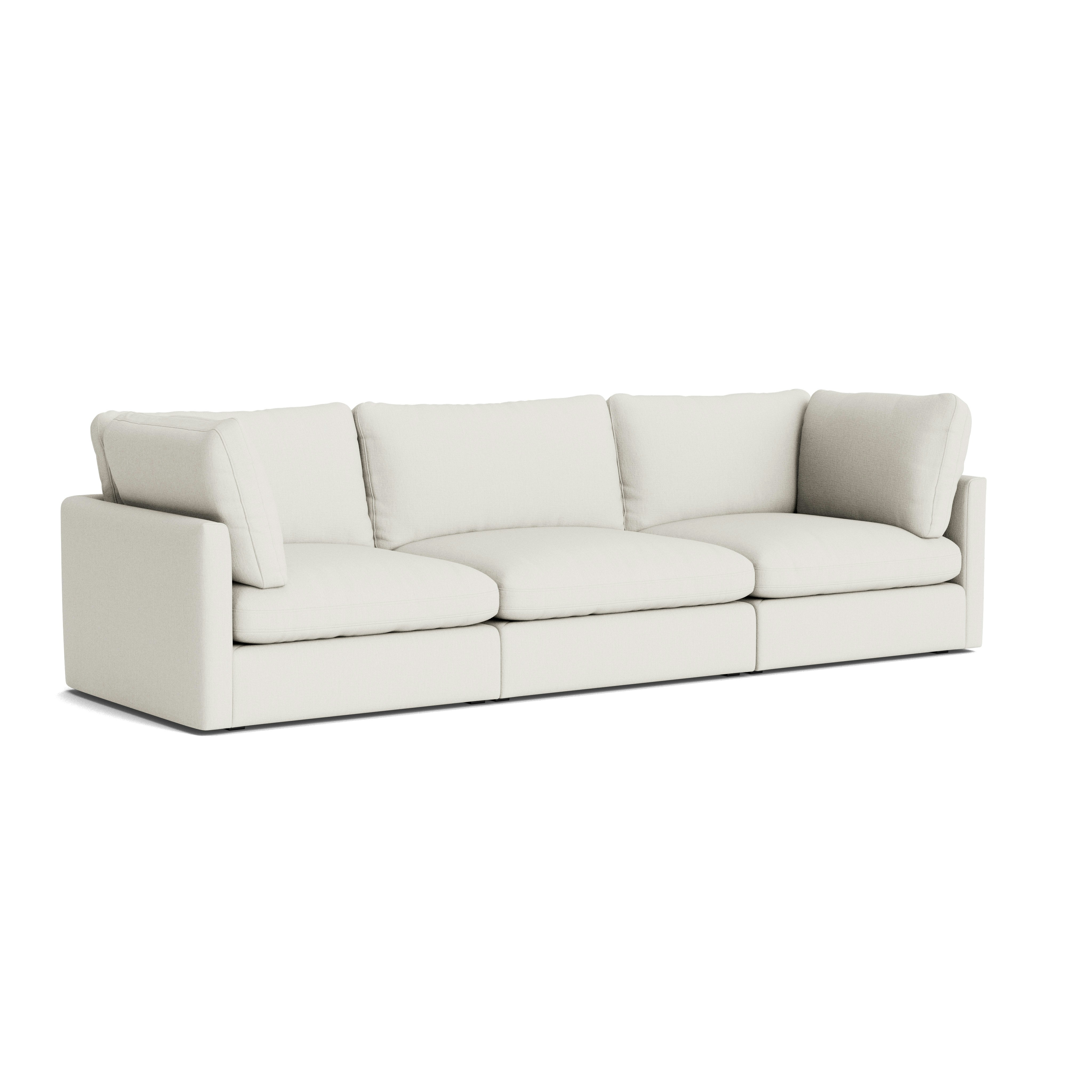 Hackney Compact 3 Seat Sofa - Metaphor, 002 Moonflower