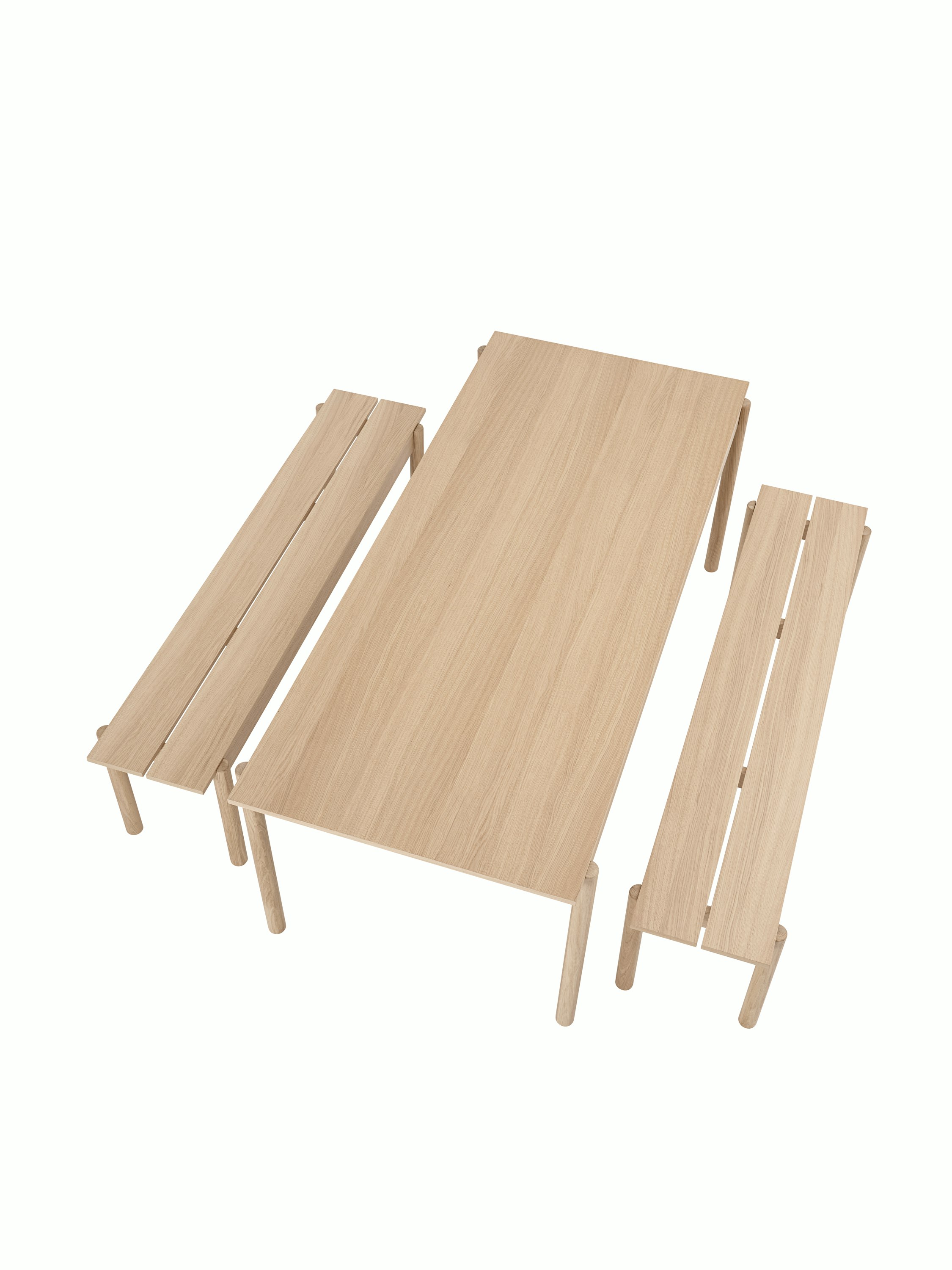 Linear wood oak set 200 detail 1 Muuto