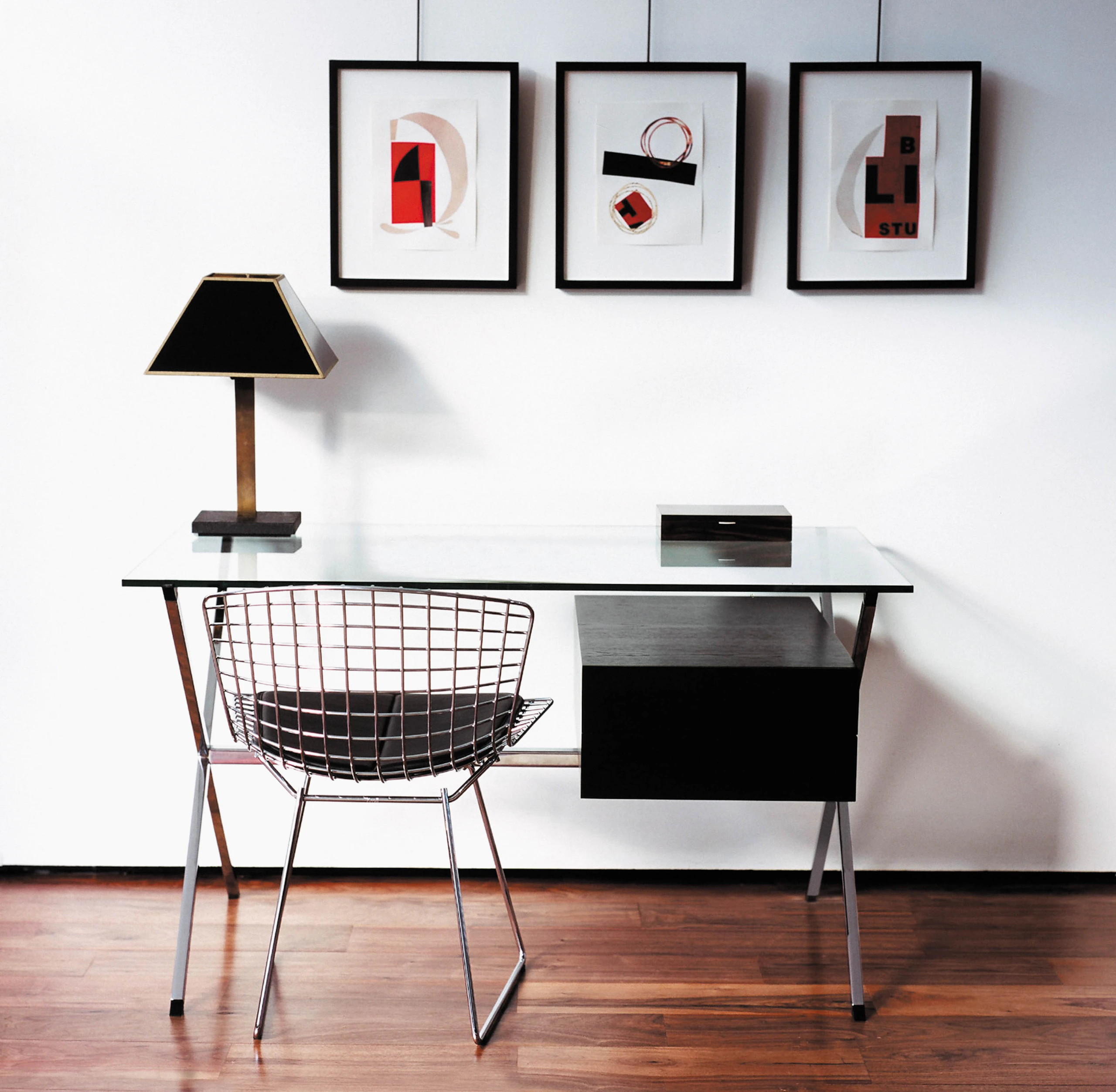Albini Desk and Bertoia Side Chair