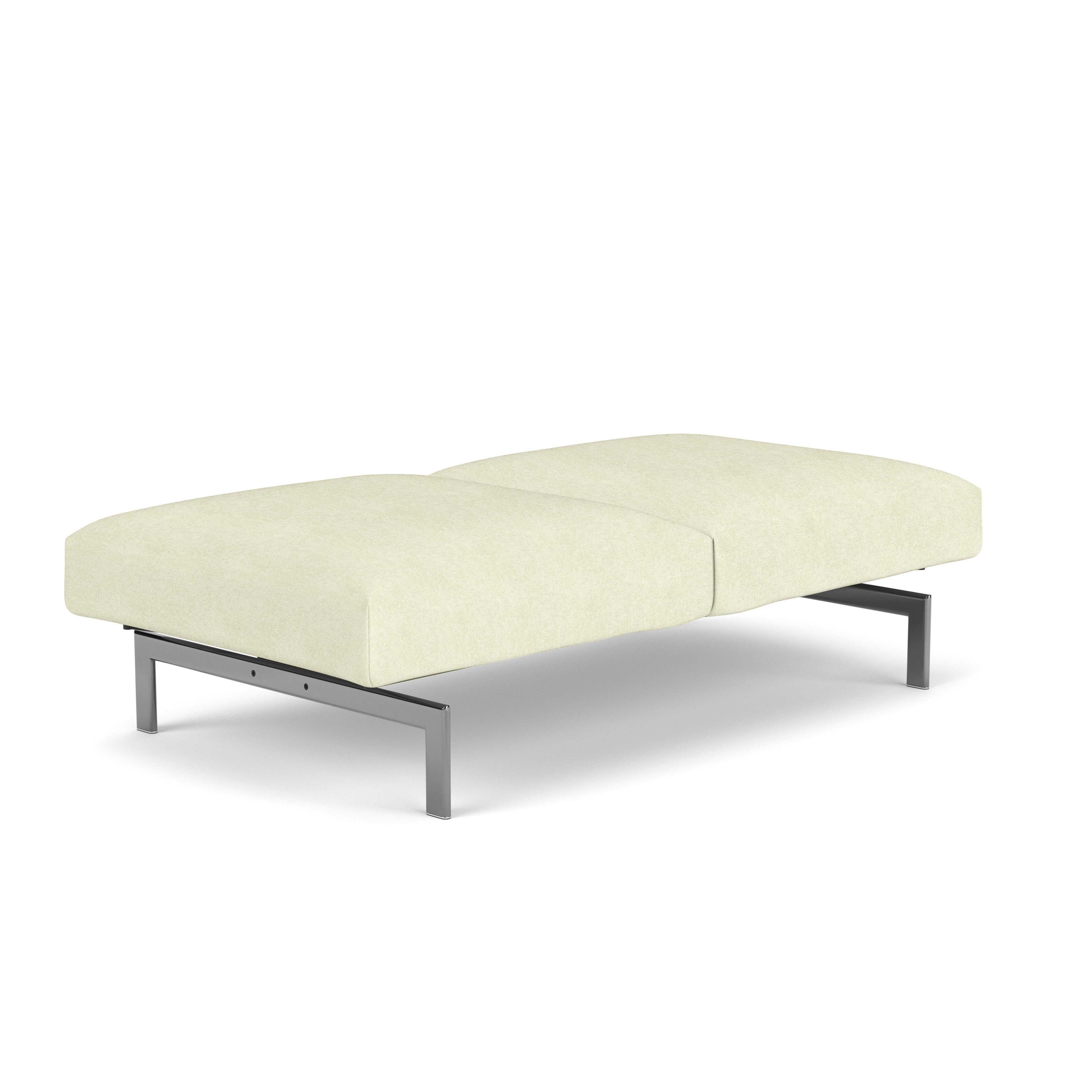 Avio Bench - Two Seater,  Aegean,  Egret,  Polished Chrome