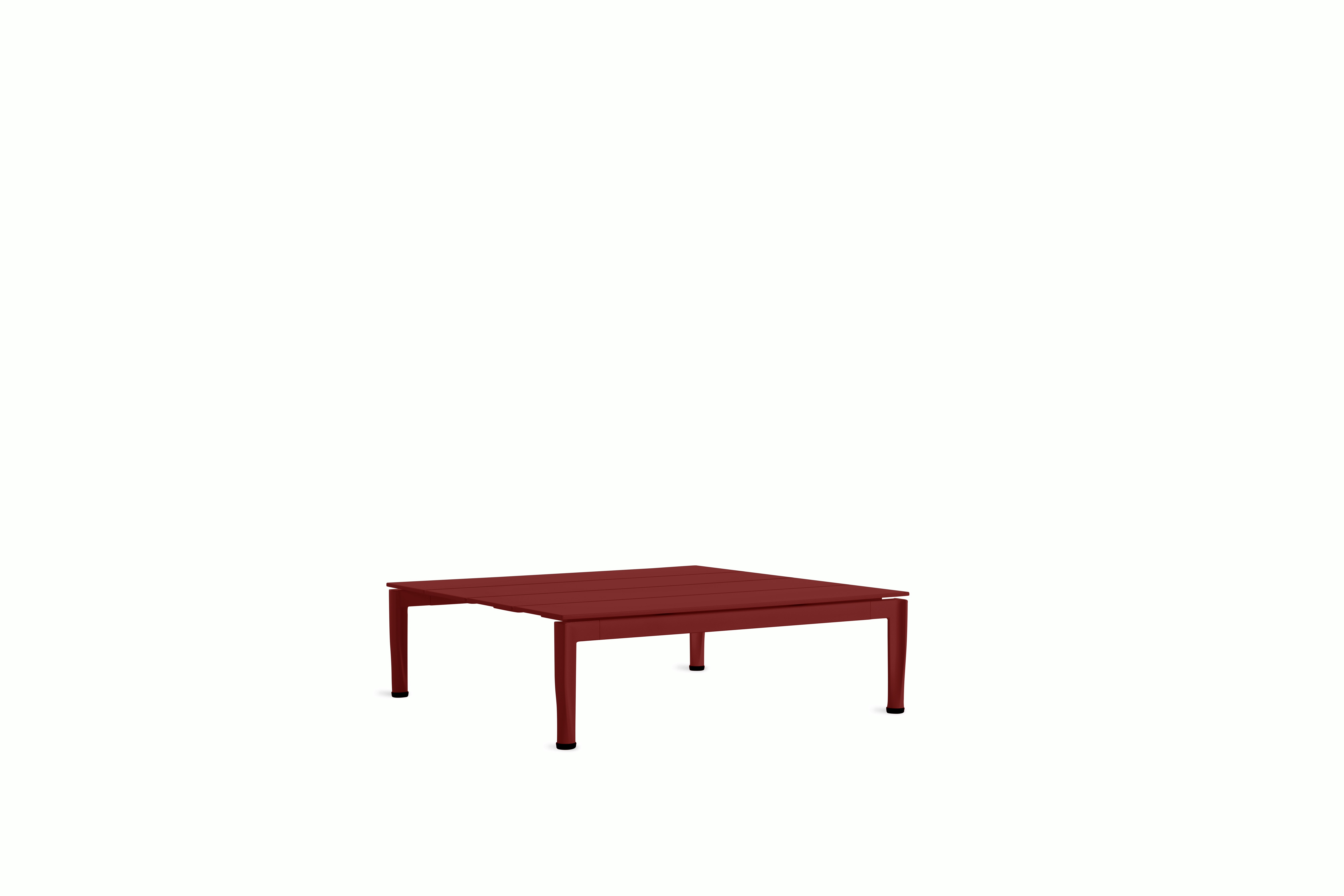 Lissoni Outdoor Coffee Table - dark-red