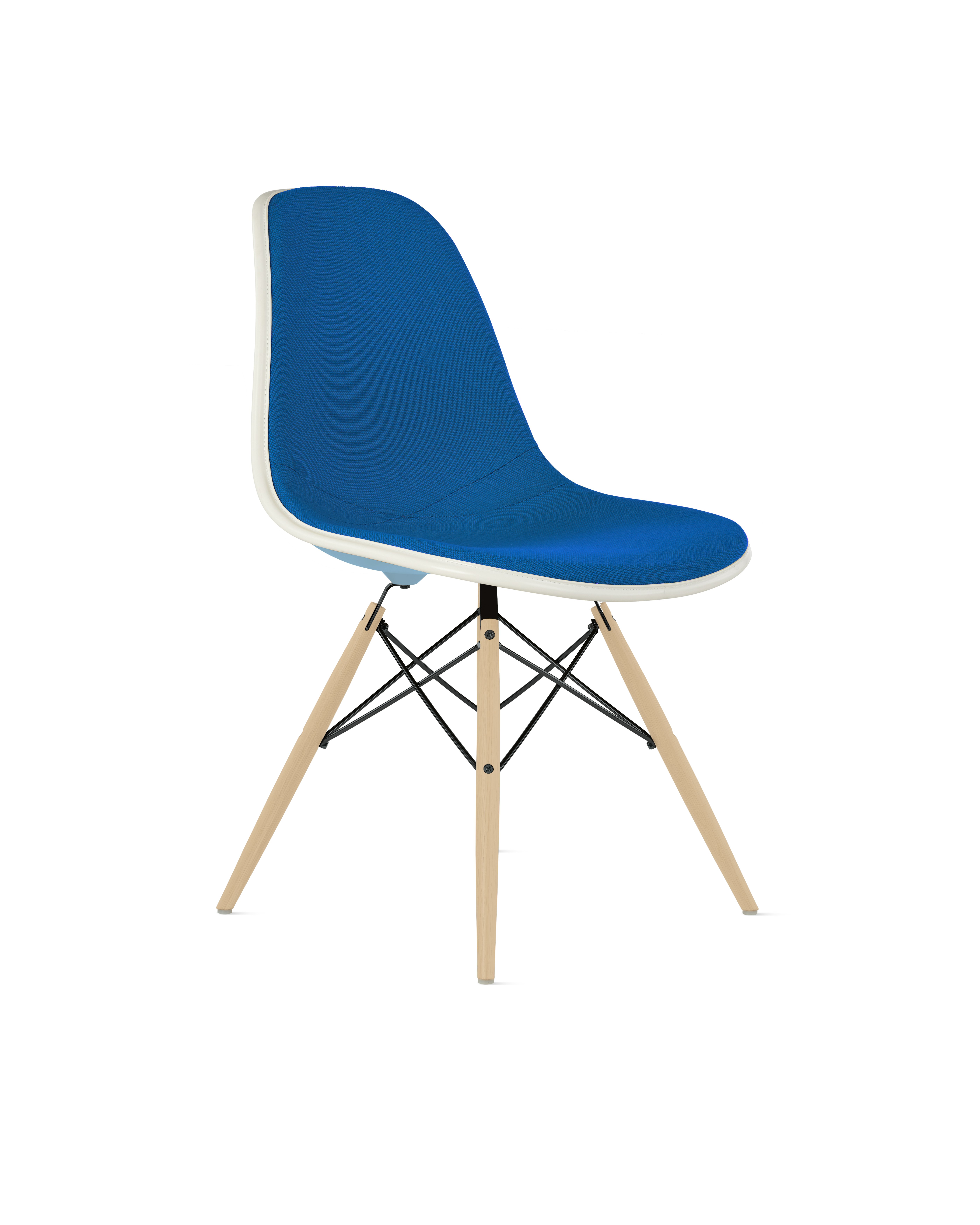 Eames Upholstered Molded Plastic Side Chair
