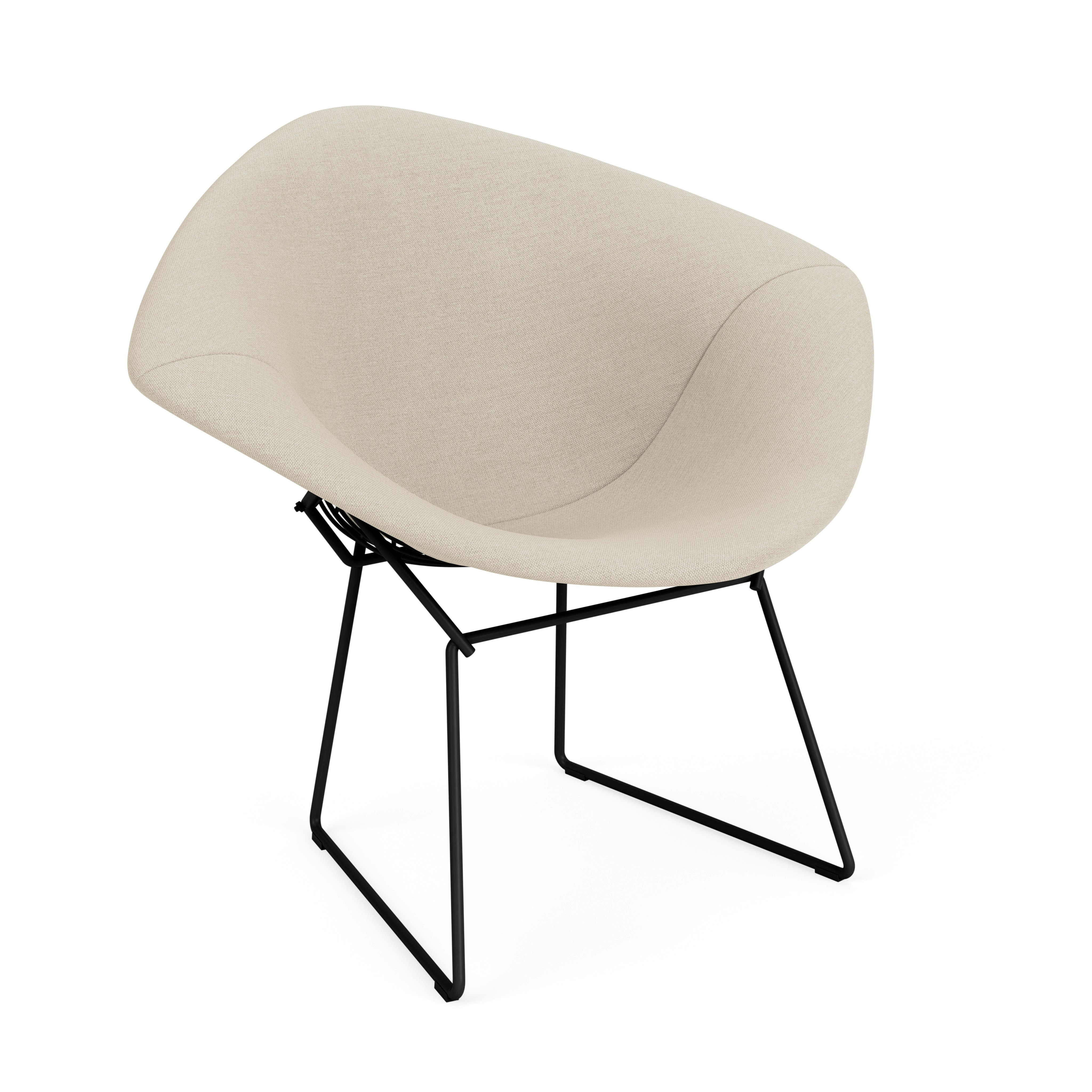 Bertoia Diamond Chair, Black, Full Cover, Hourglass, Sandbar