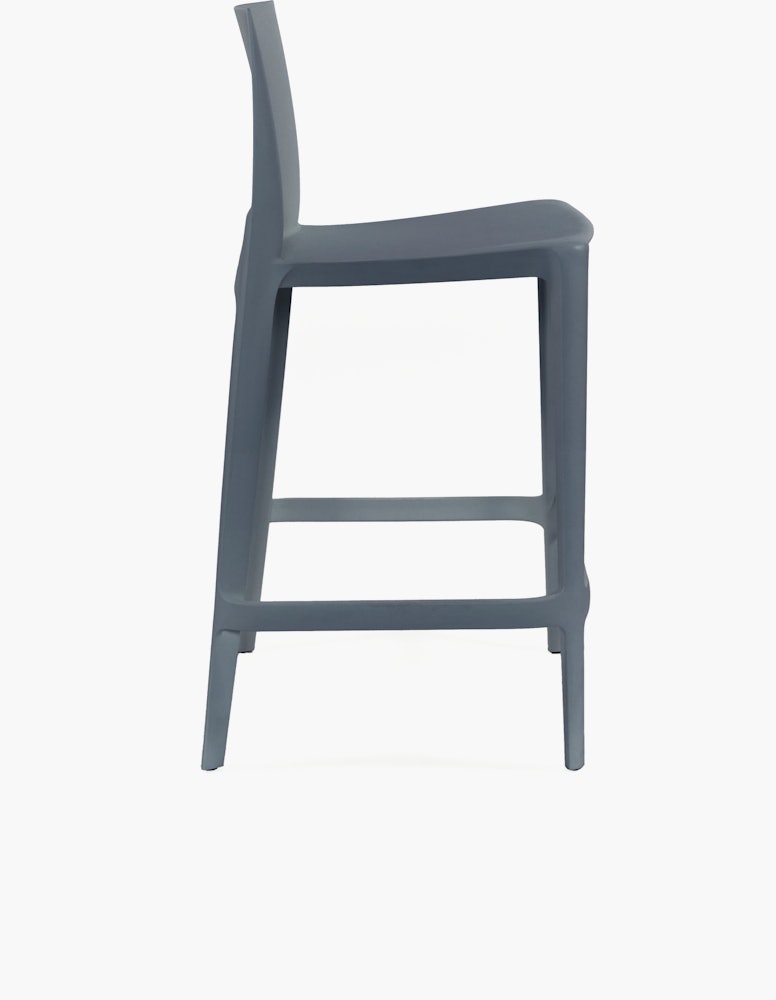 Bellini Stool - Set of 2 - Counter Height, Dark Grey