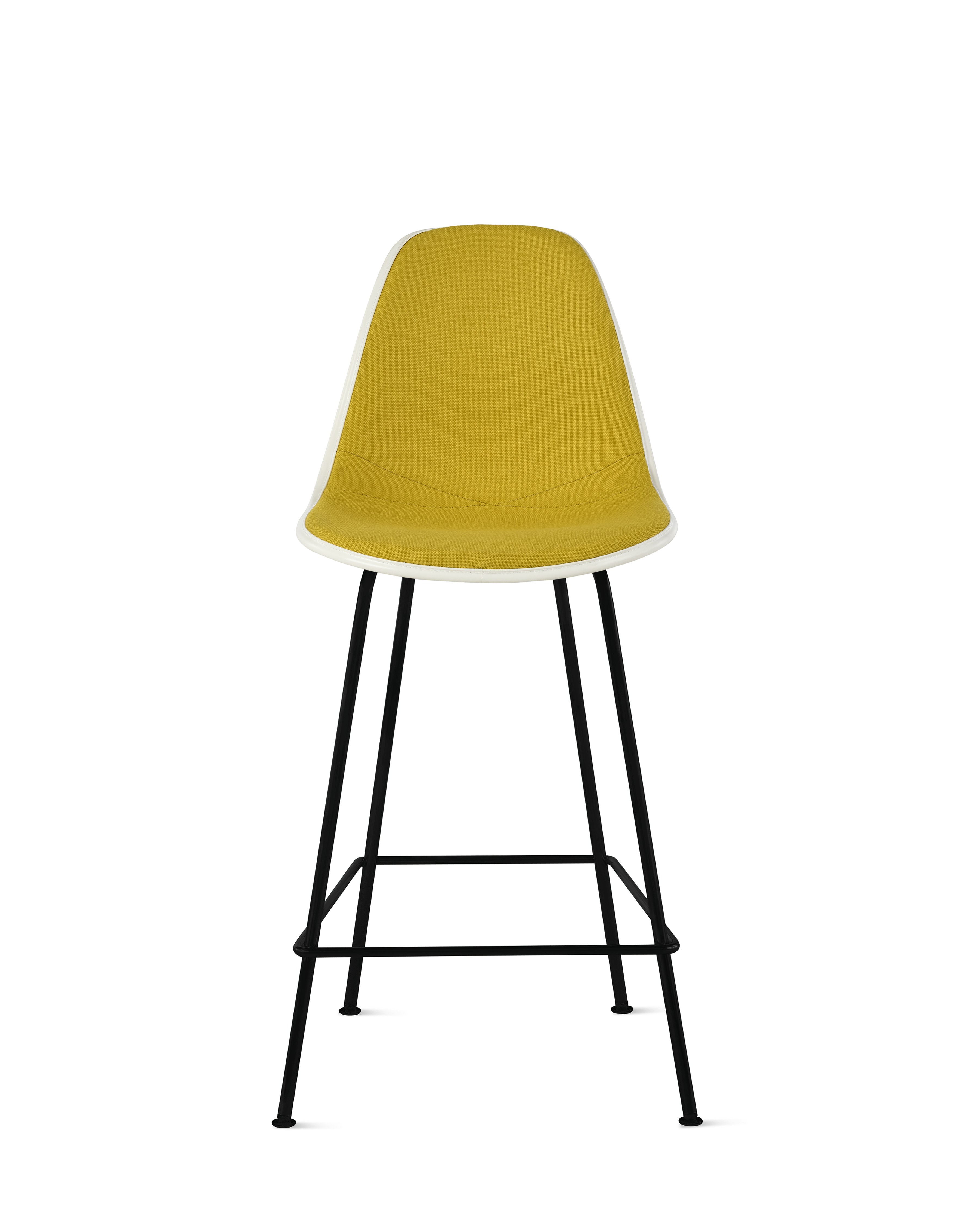 Eames Upholstered Molded Plastic Stool