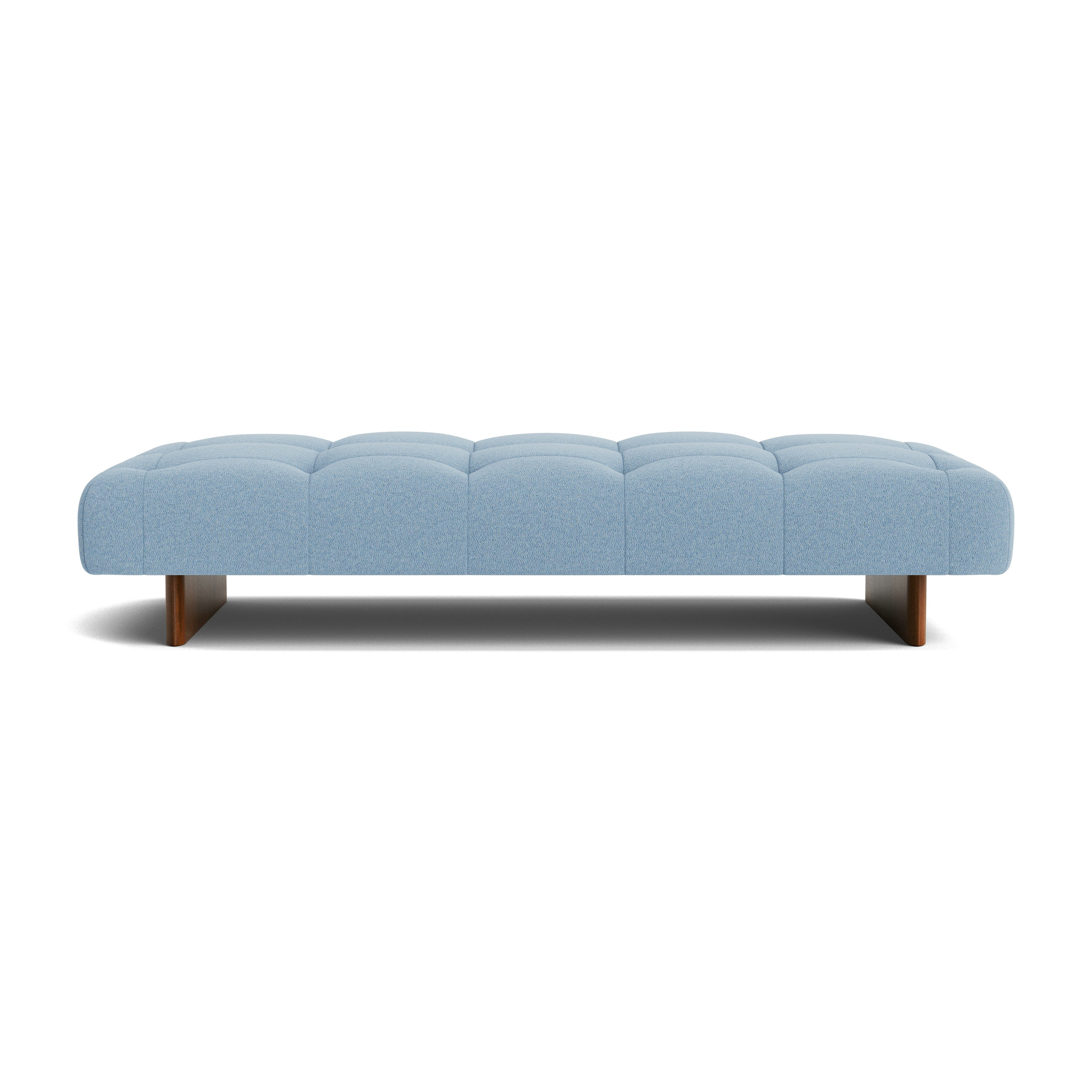 Quilton Lift Daybed - Flamiber, Ice Blue, Lacquered Walnut