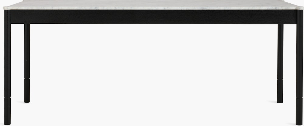 Morrison Dining Table - 76",  Ebonized Oak,  Carrara