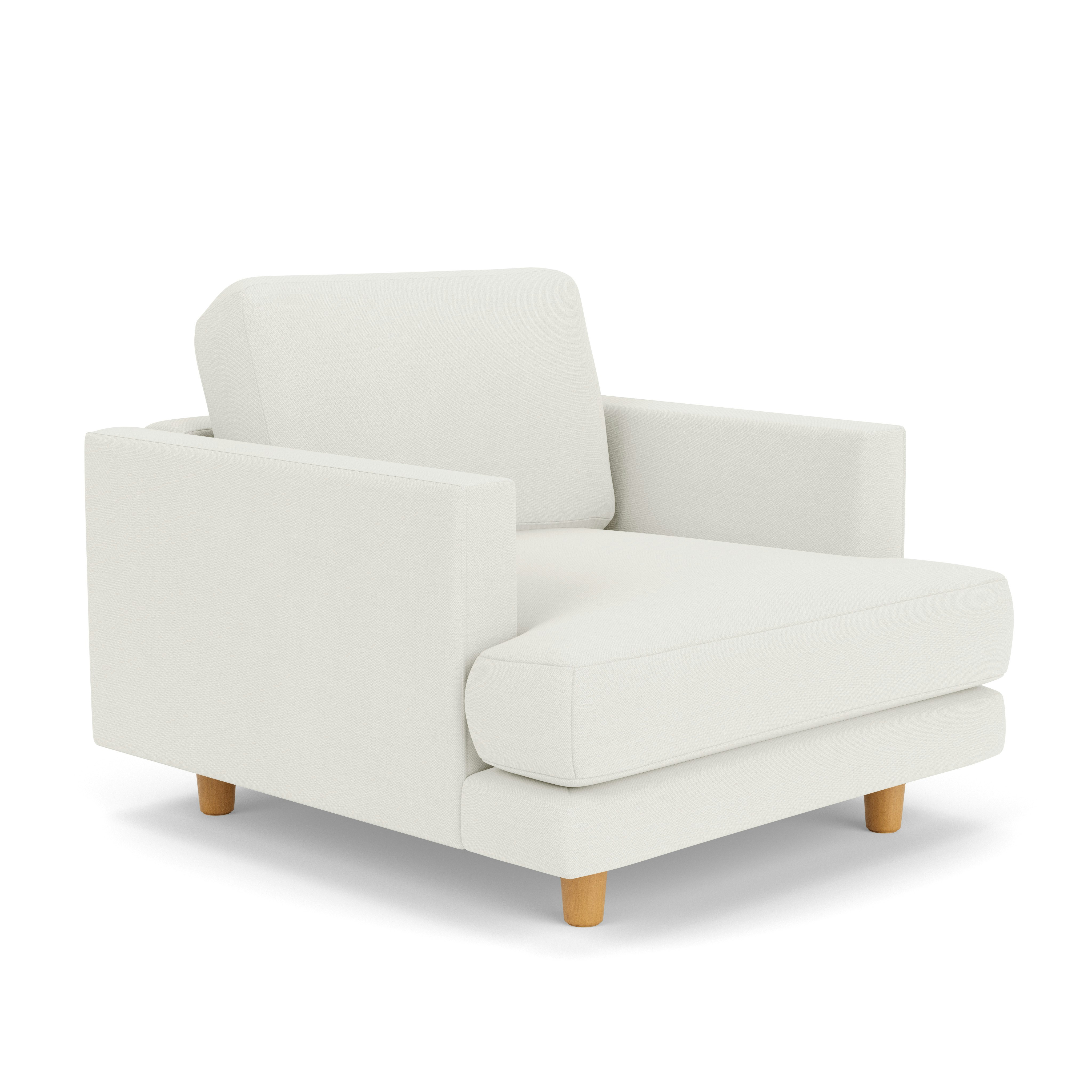 D'Urso Lounge Chair - Hourglass, Air, Clear Oak