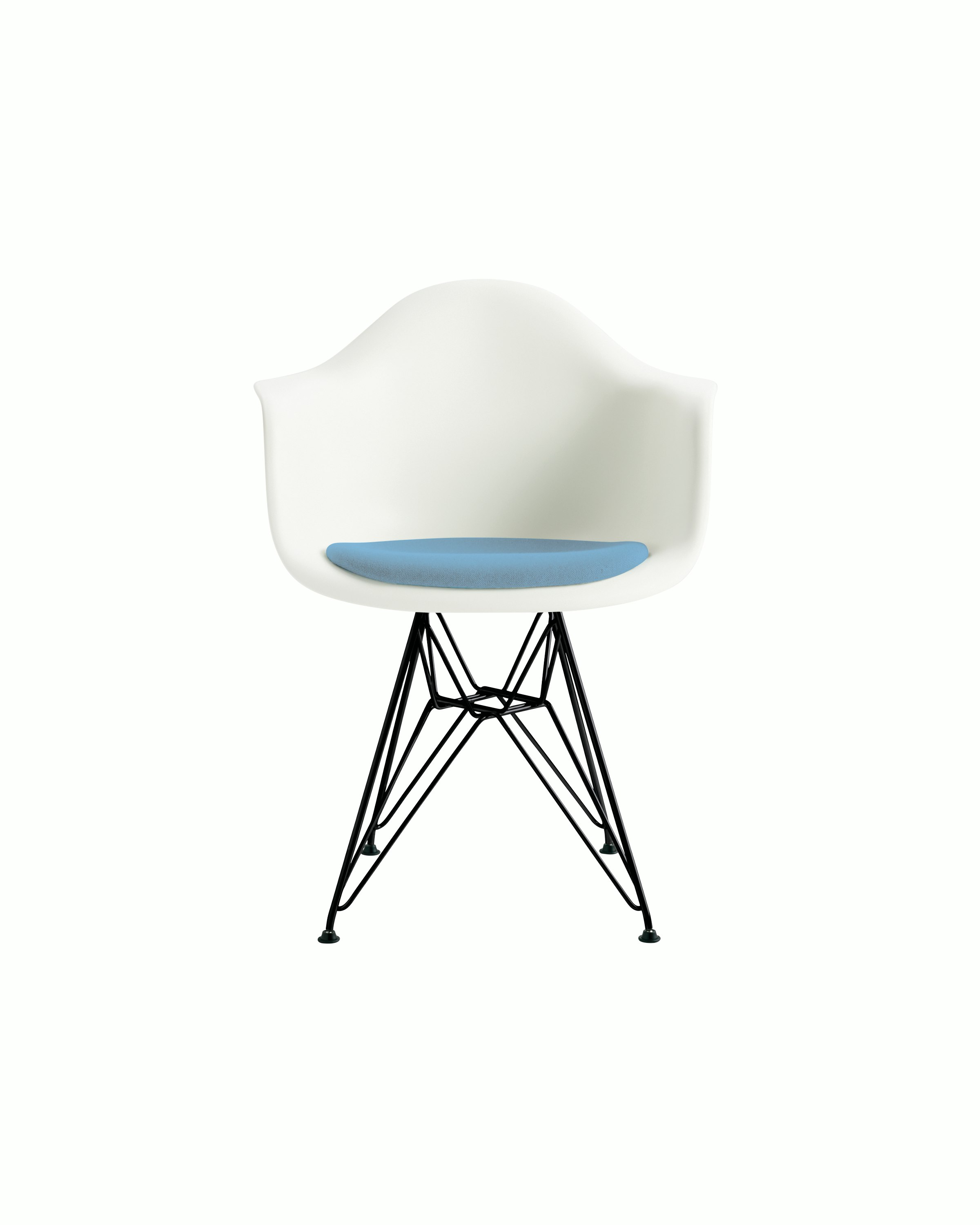 Eames Molded Plastic Armchair with Seat Pad
