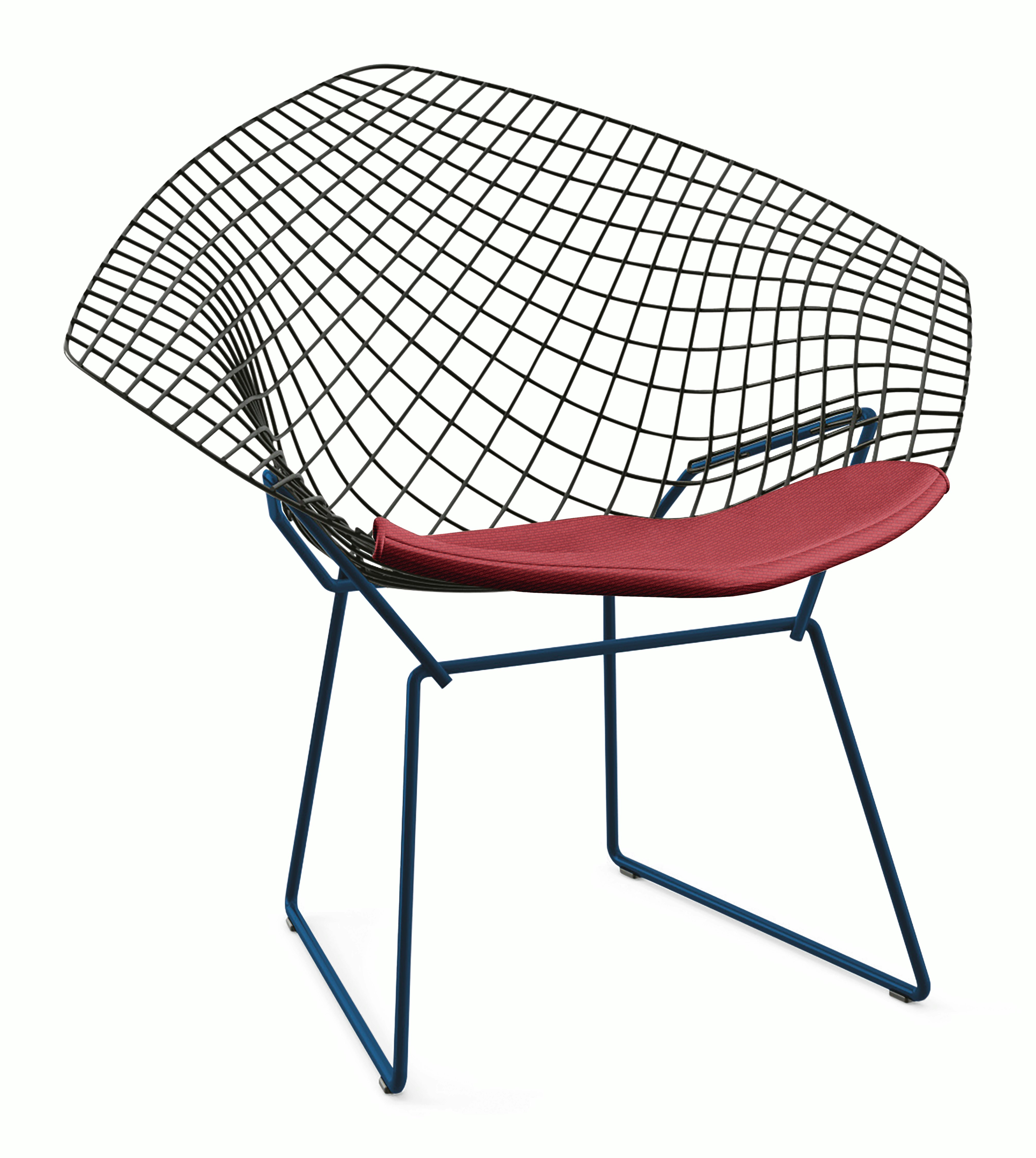 Bertoia Diamond Lounge Chair with Seat Pad