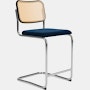 Cesca Stool Upholstered, KnollVelvet, Aviator