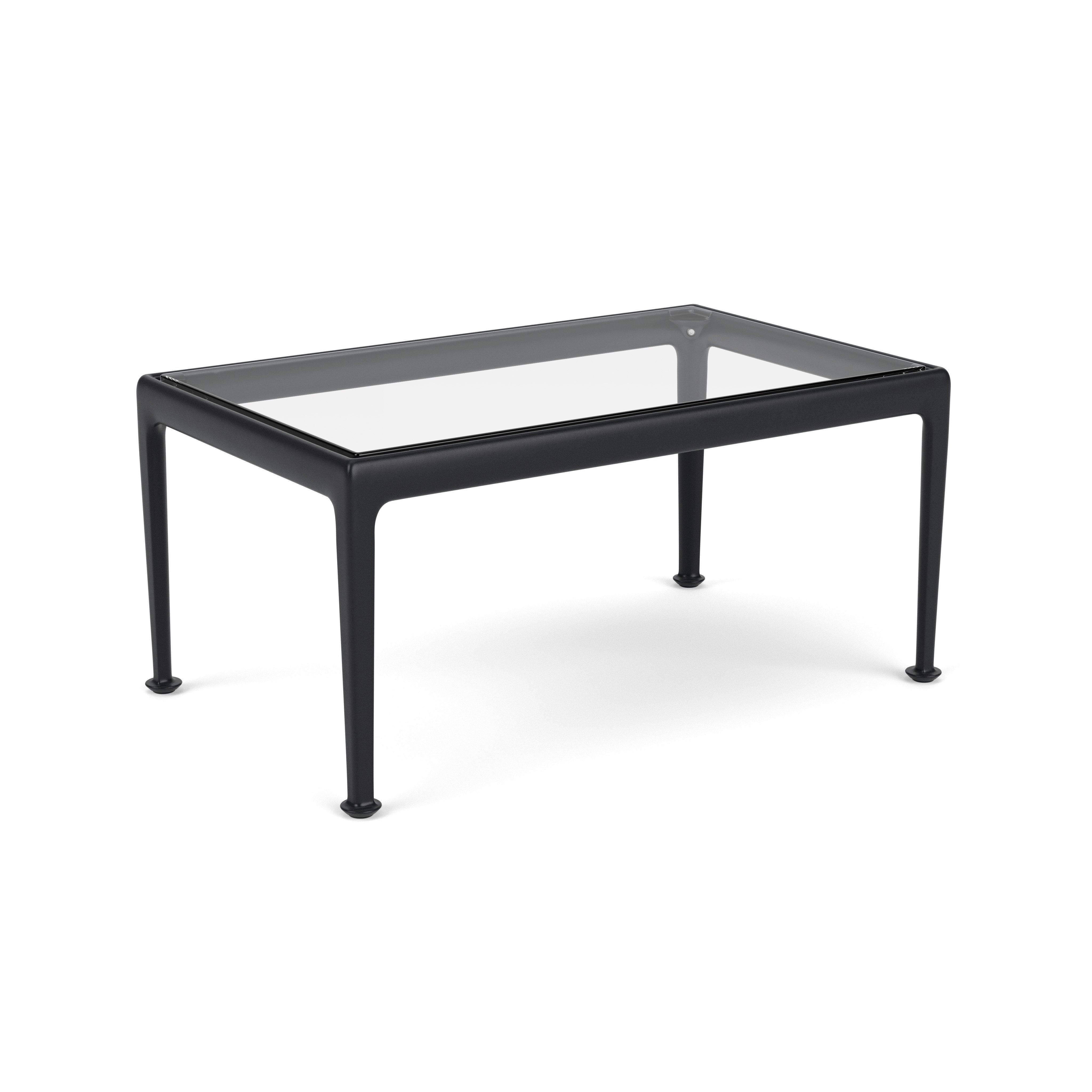 1966 Coffee Table - 32" x 20", Clear Glass, Onyx