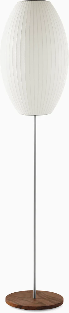 Nelson Cigar Lotus Floor Lamp, Walnut - Herman Miller by Herman Miller