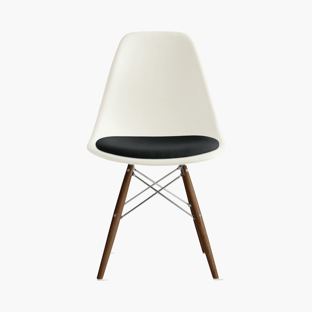 Eames Molded Plastic Side Chair with Seat Pad Eames Molded Plastic Side Chair with Seat Pad