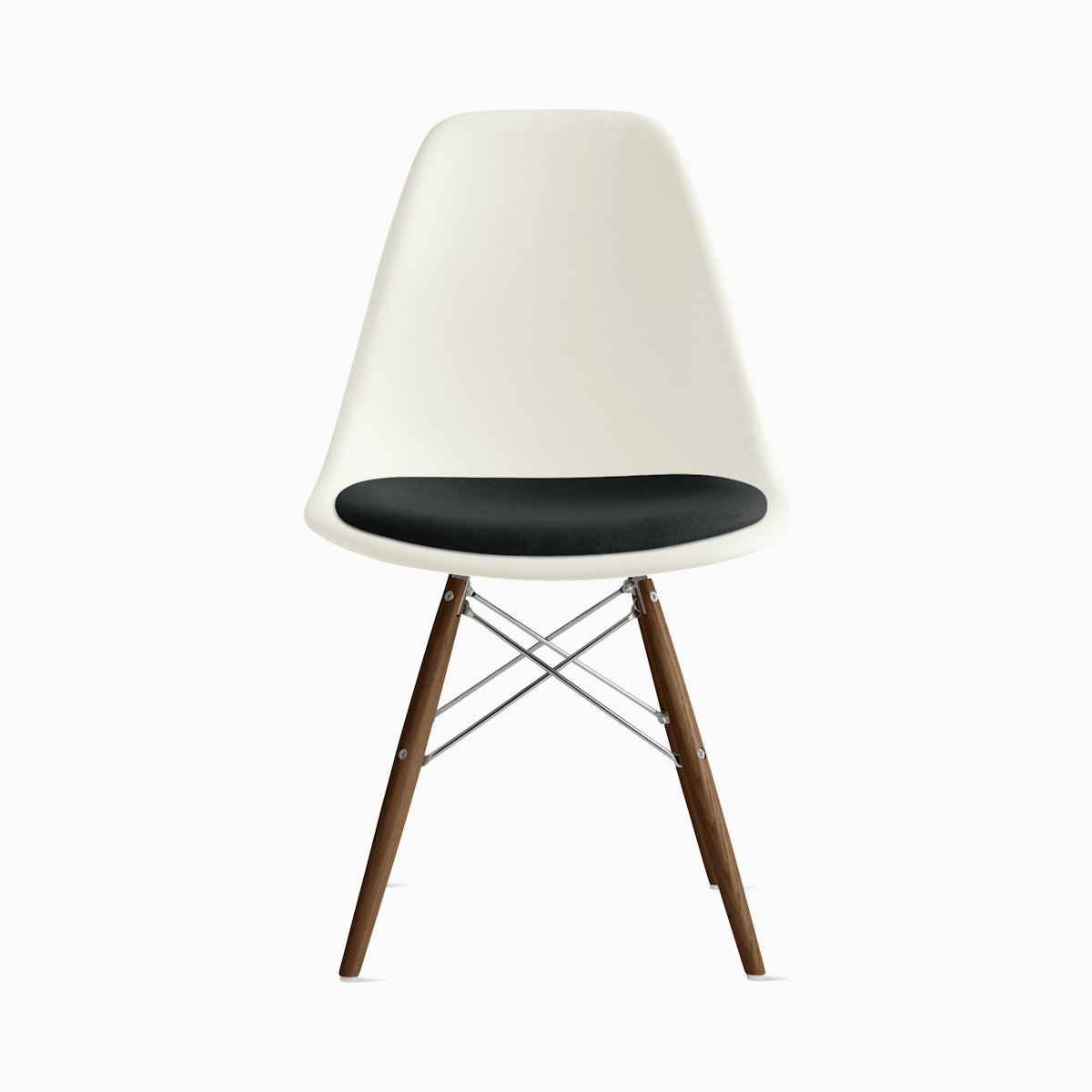 Eames Molded Plastic Side Chair with Seat Pad Eames Molded Plastic Side Chair with Seat Pad